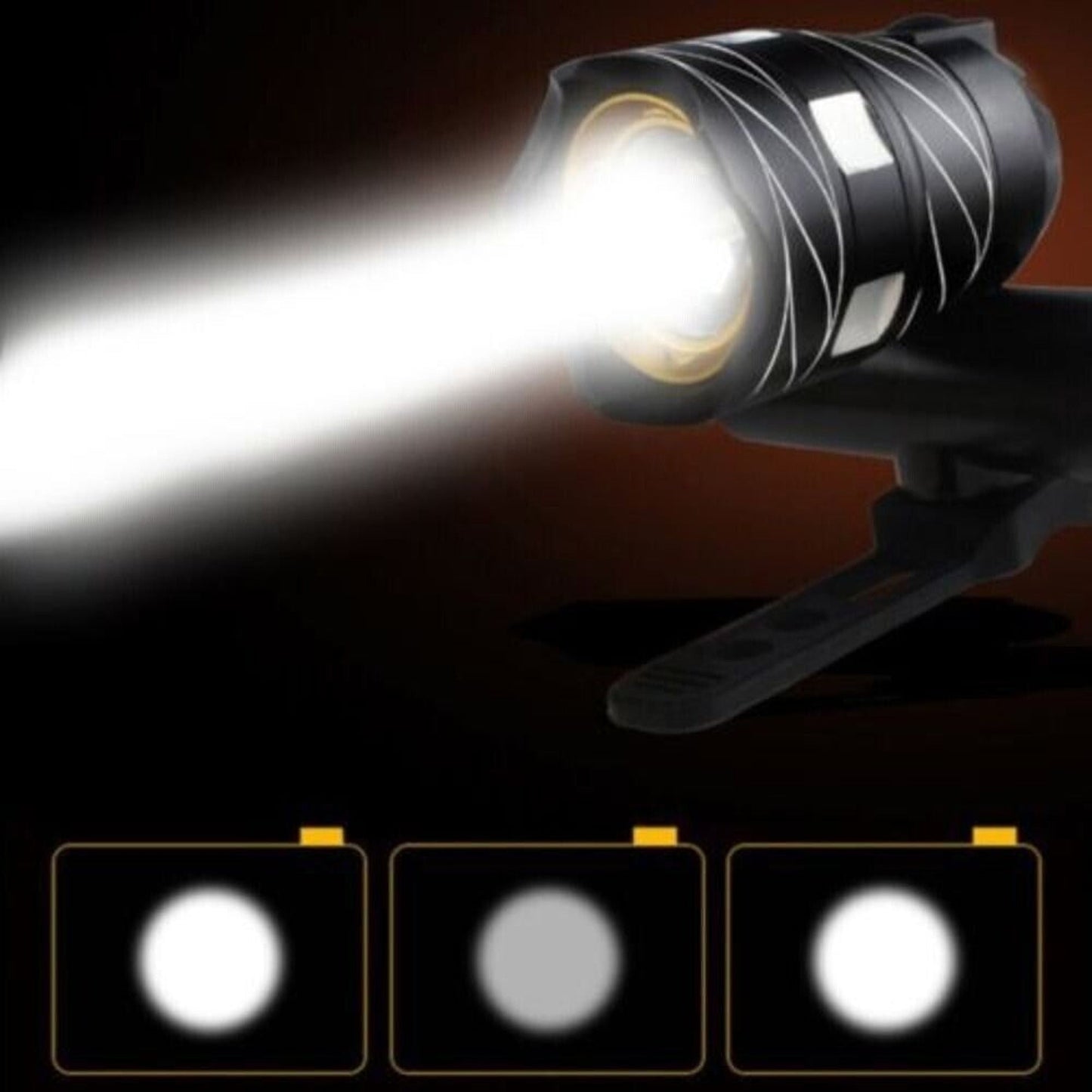 Bicycle Light Front Back LED Headlight Bike USB Waterproof 15000LM