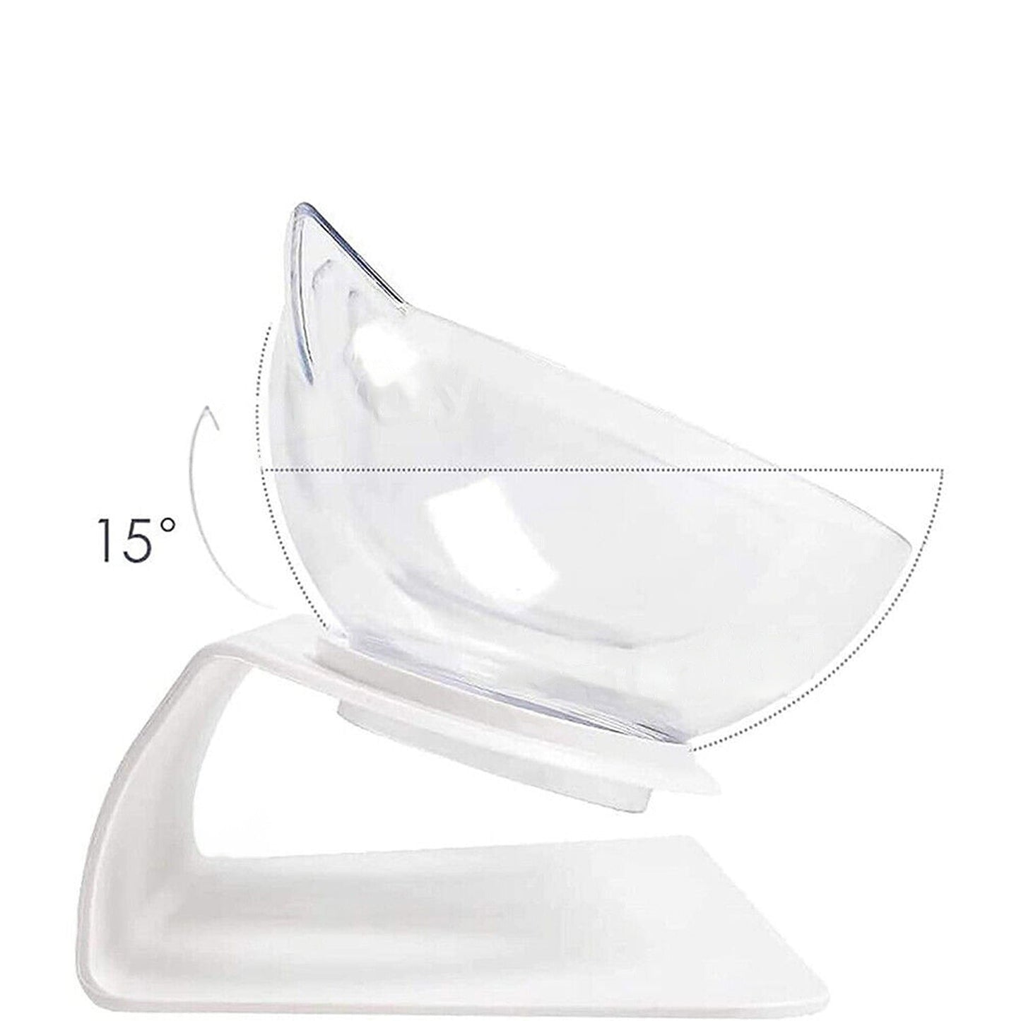 Elevated Double Cat Bowls Raised Pet Food Water Stand
