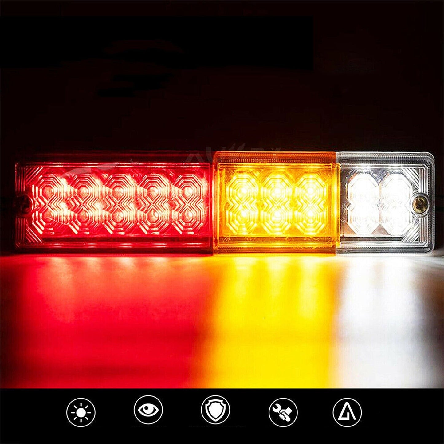 2pcs Tail Lamp LED Trailer Lights Ute Truck Caravan Indicator 12V