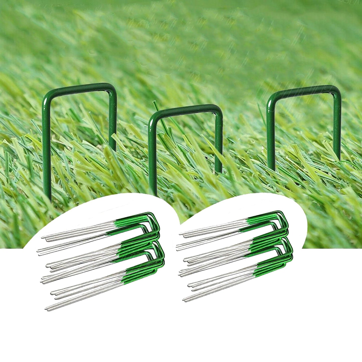 Synthetic Lawn Pegs U Pegs for Artificial Turf and Weed Mat Installation