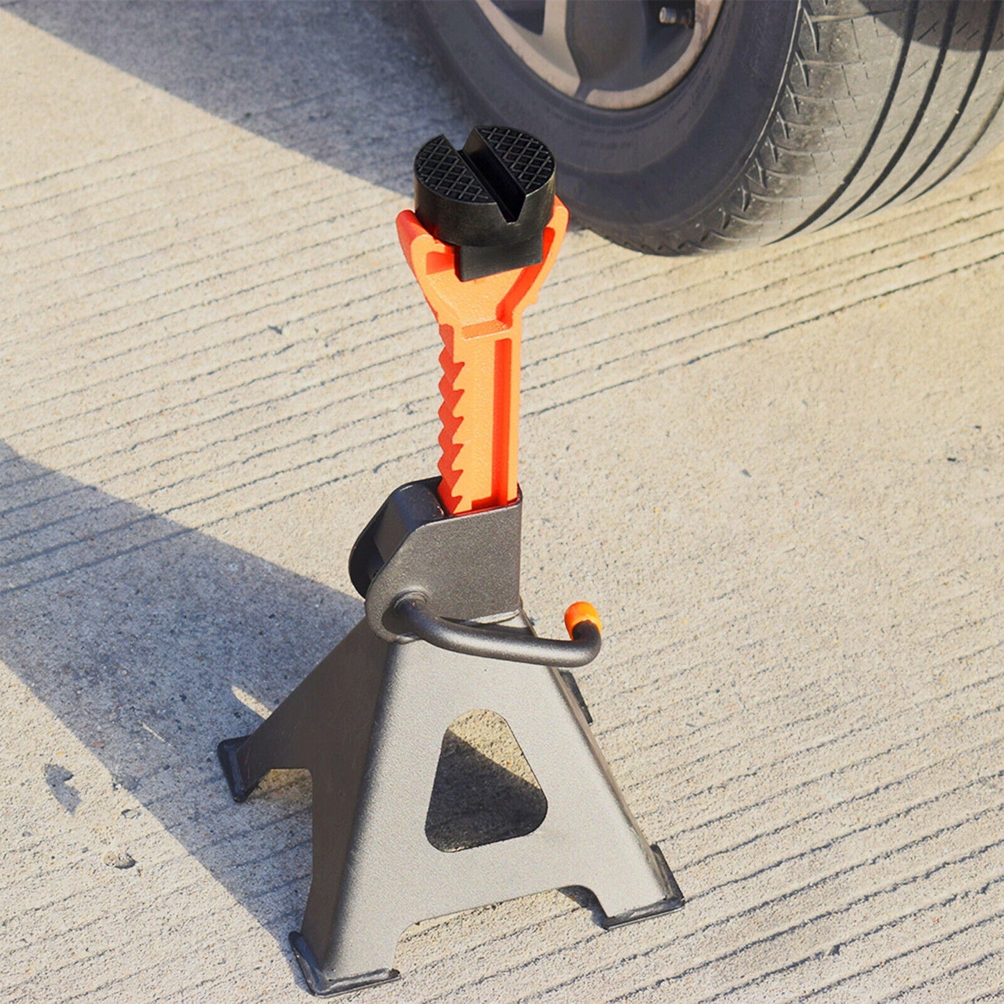 2pcs Rubber Jacking Pad with Slotted Rail for Car Lift