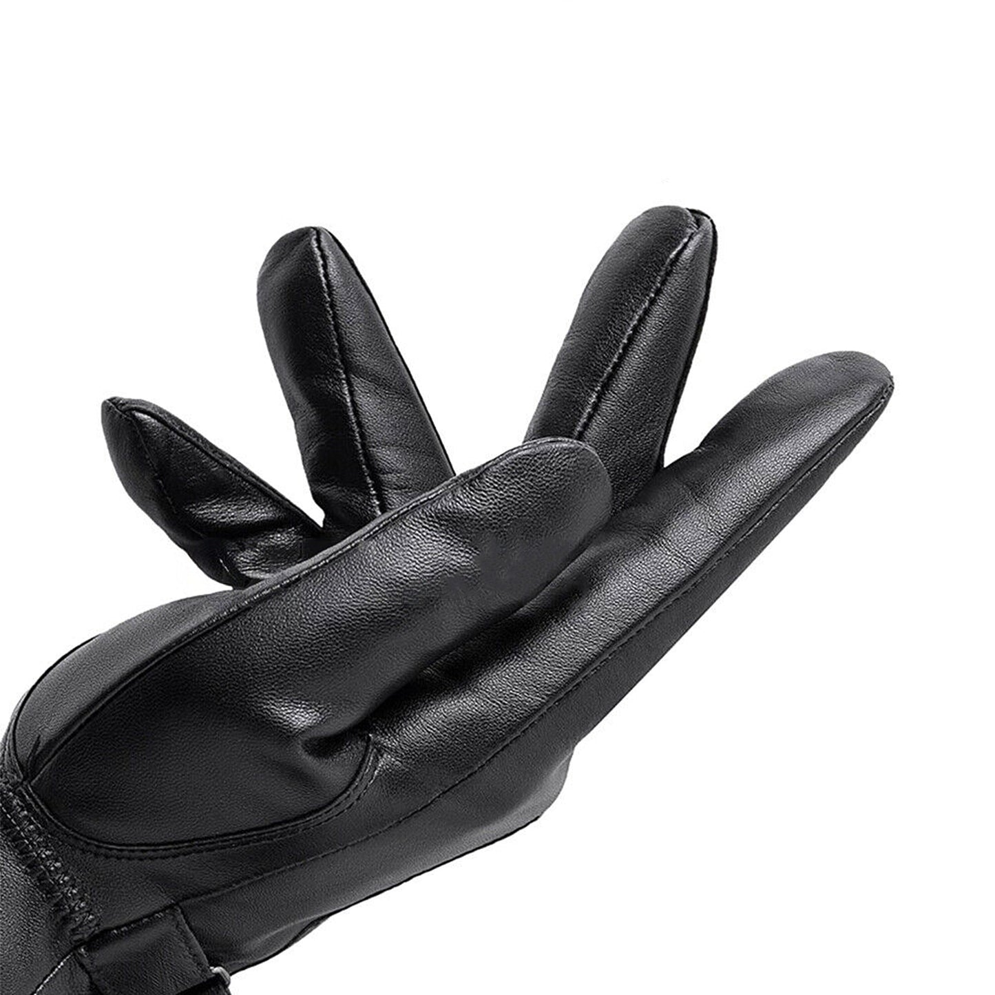 Touch Screen Winter Gloves for Men Warm Black Smartphone Compatible