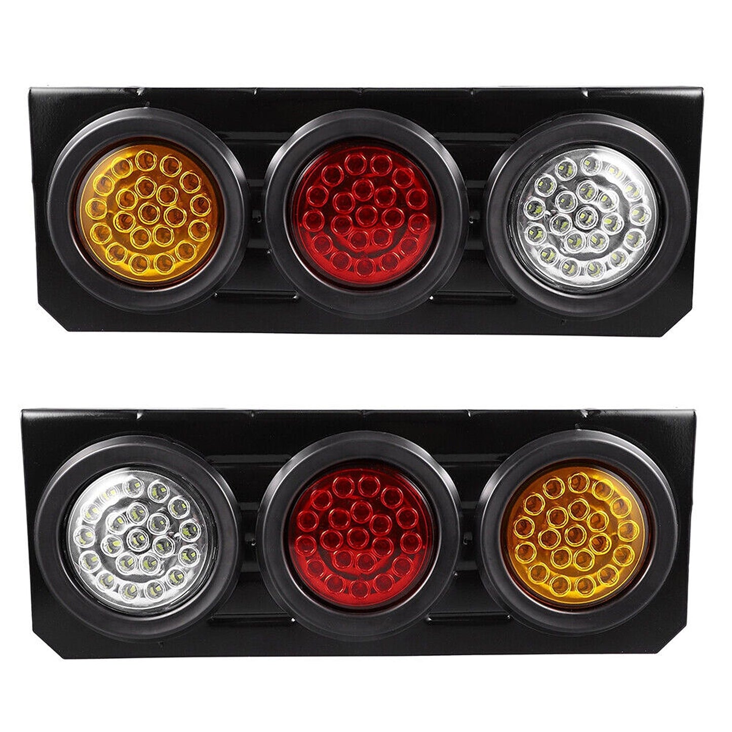 2pcs LED Tail Lights with Stop Indicator for UTE Caravan Truck 63 LEDs 12V