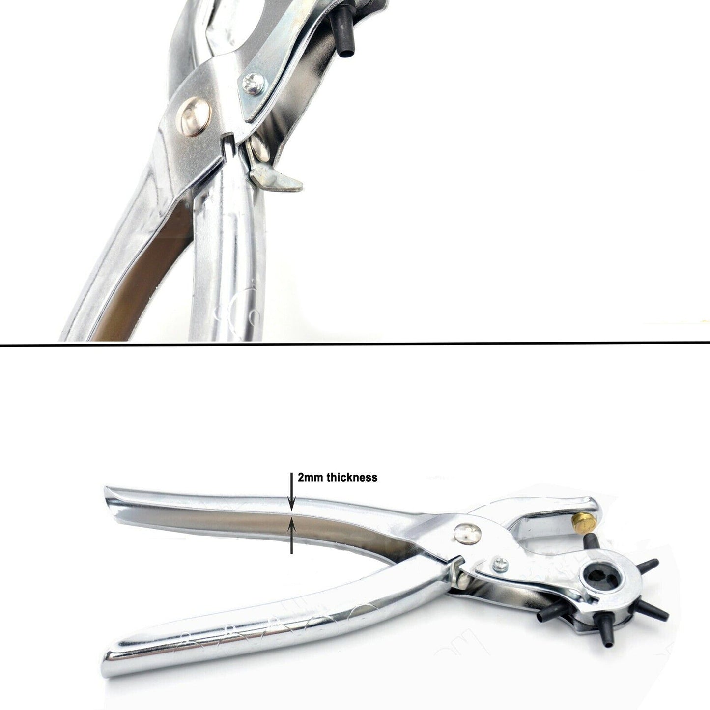 Heavy-Duty Leather Belt Eyelet Hole Punch Plier Tool 2mm to 4mm