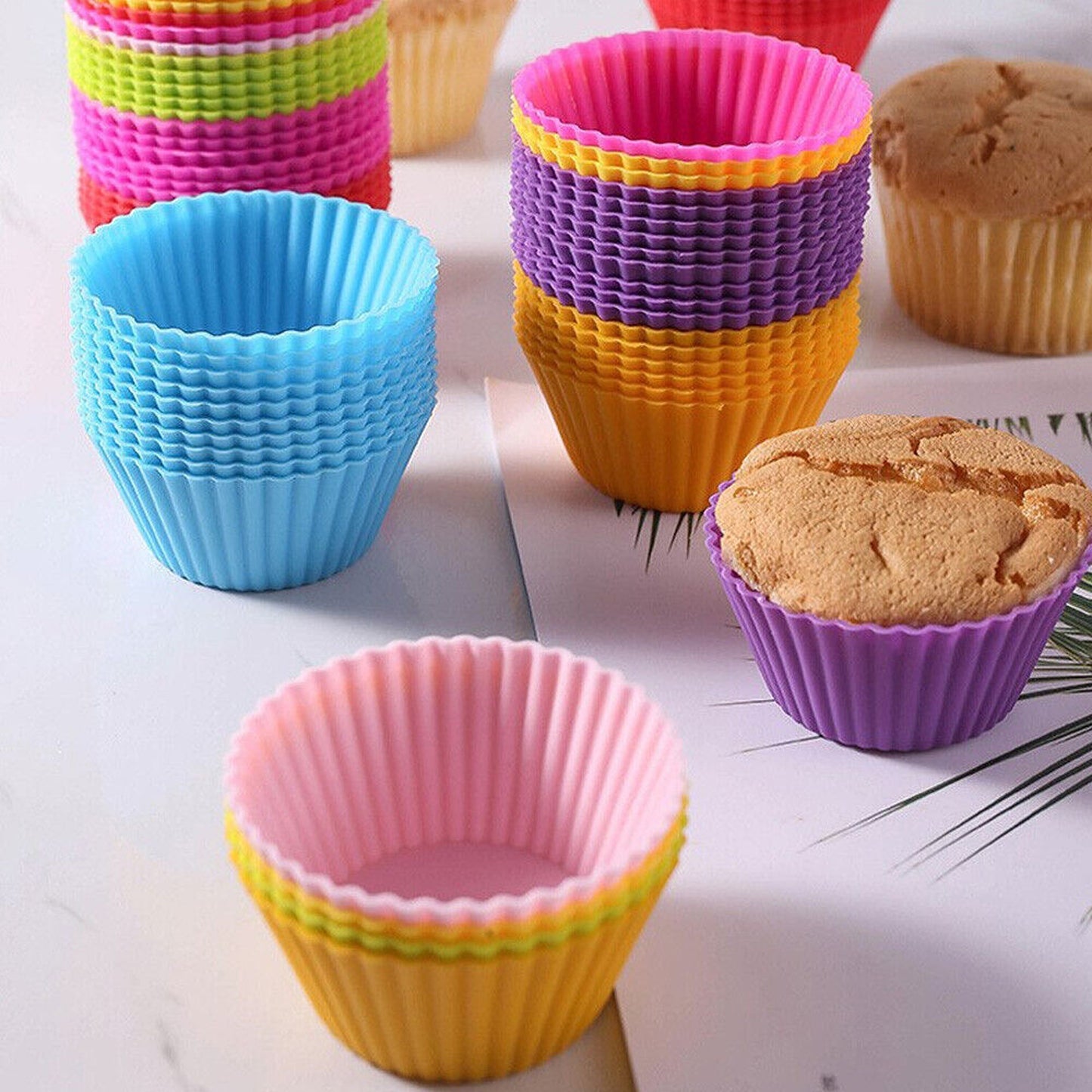 Silicone Round Cupcake Baking Mould for DIY Muffin
