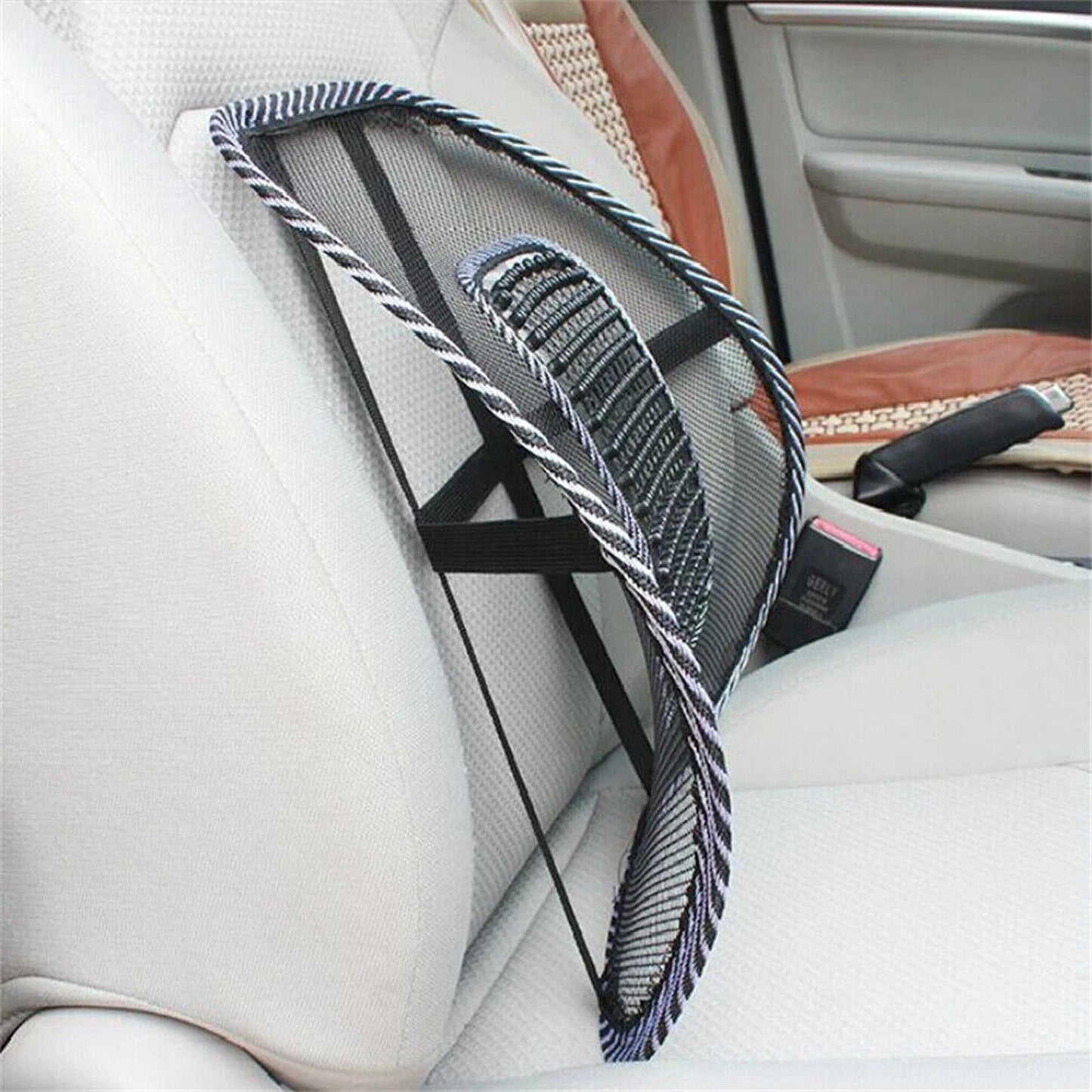 2pcs Mesh Lumbar Support Back Rest for Office Chairs and Car Seats