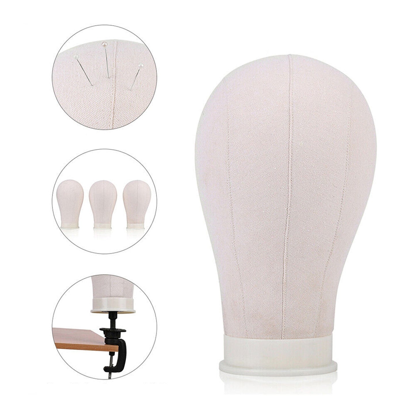 Wig Stand Cork Canvas Mannequin for Hat Making