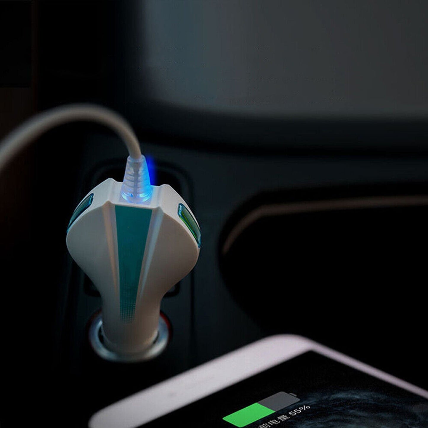USB 3.0 Quick Charging Car Adapter for iPhone and Samsung 12V