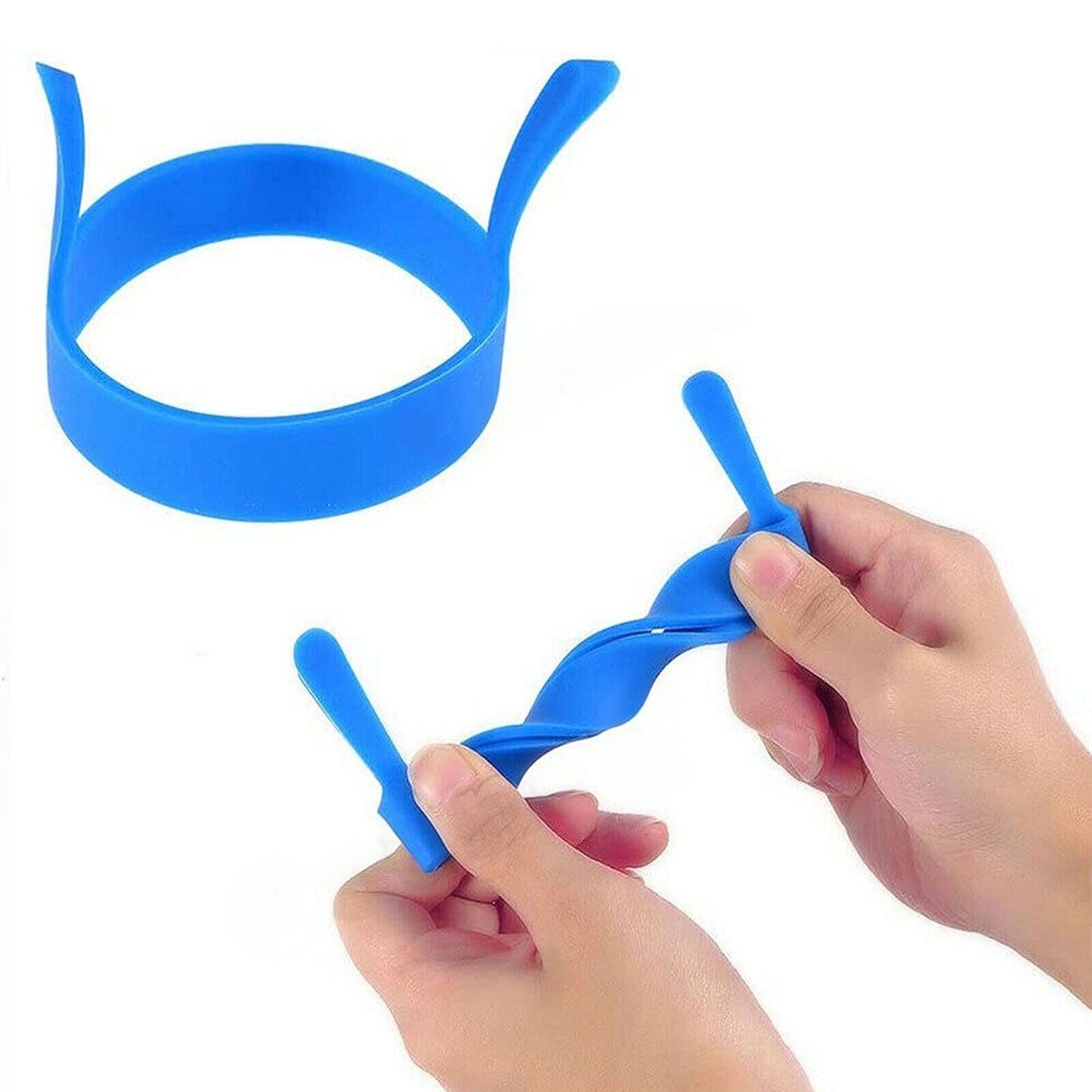 8pcs Non Stick Silicone Egg Rings Kitchen Baking Tool with Handles