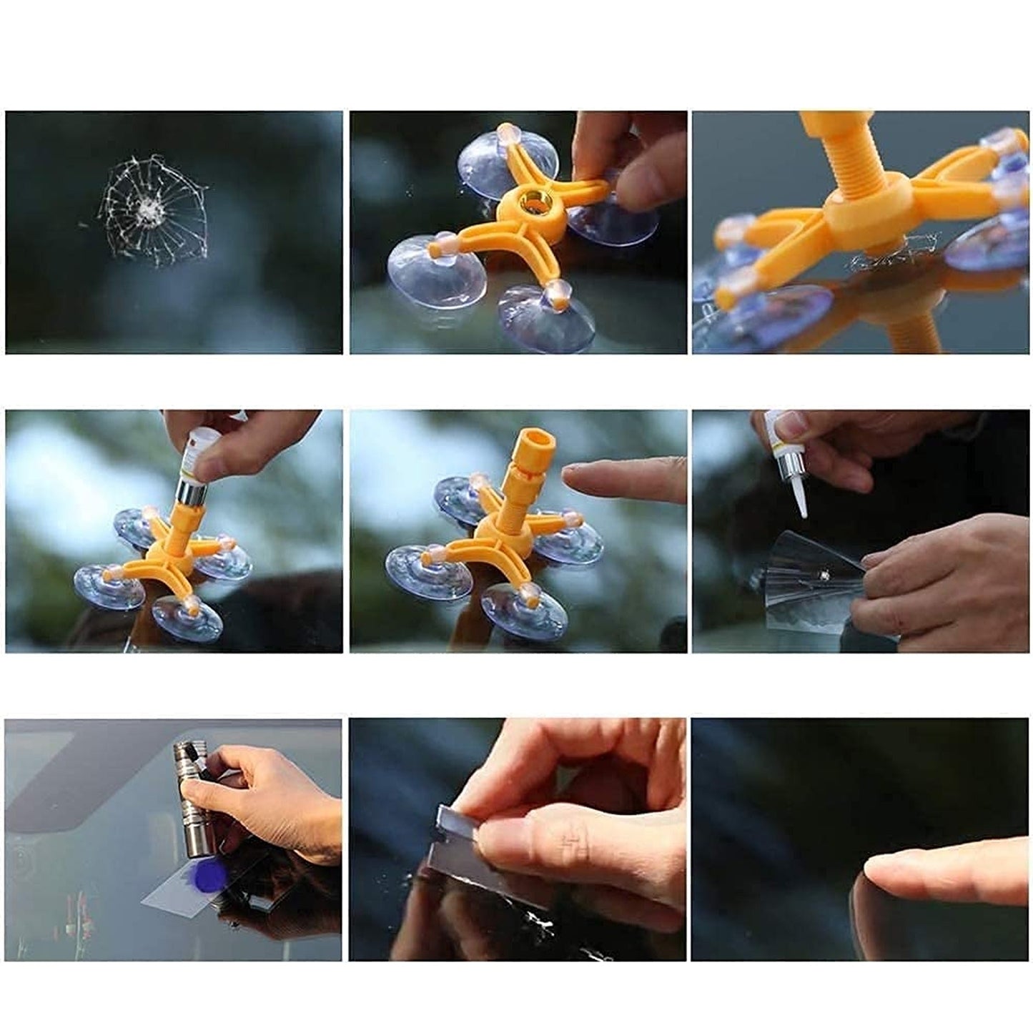 Car Windscreen Repair Tool Windshield Glass Chip Fix Kit