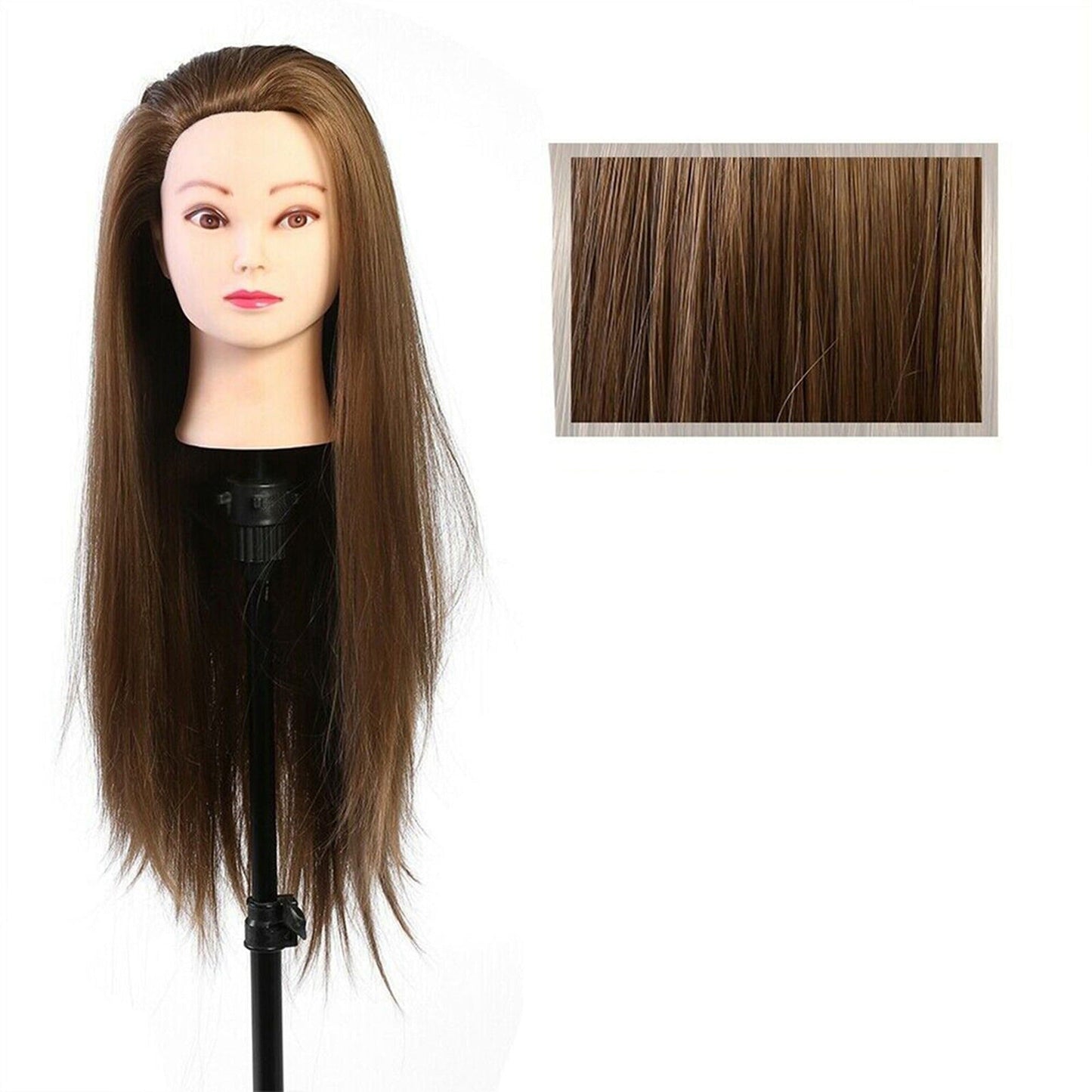 Mannequin Head for Hairdressing Practice and Styling Training