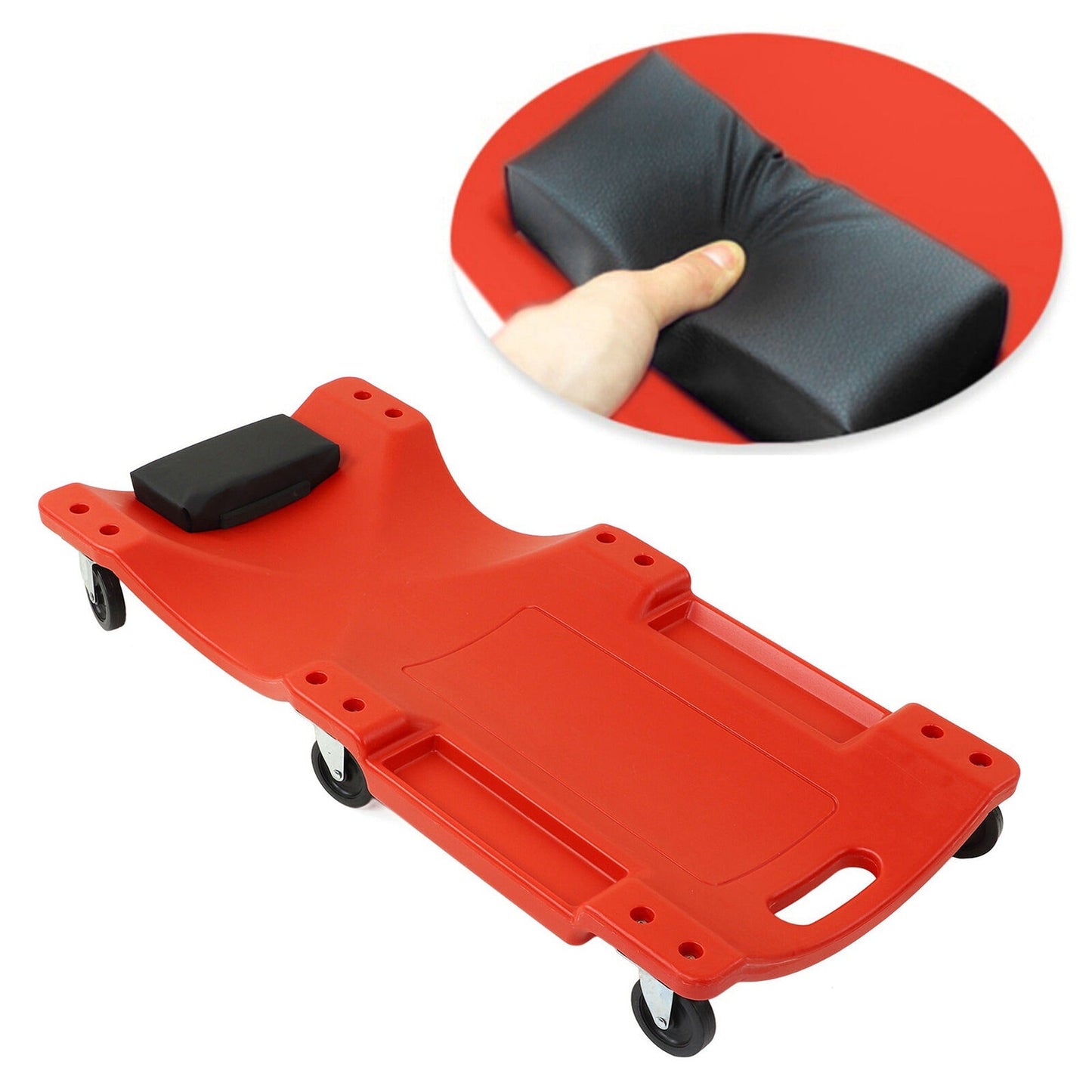 40in Mechanic Rolling Garage Creeper Seat and Tool Trolley Combo 200kg Capacity