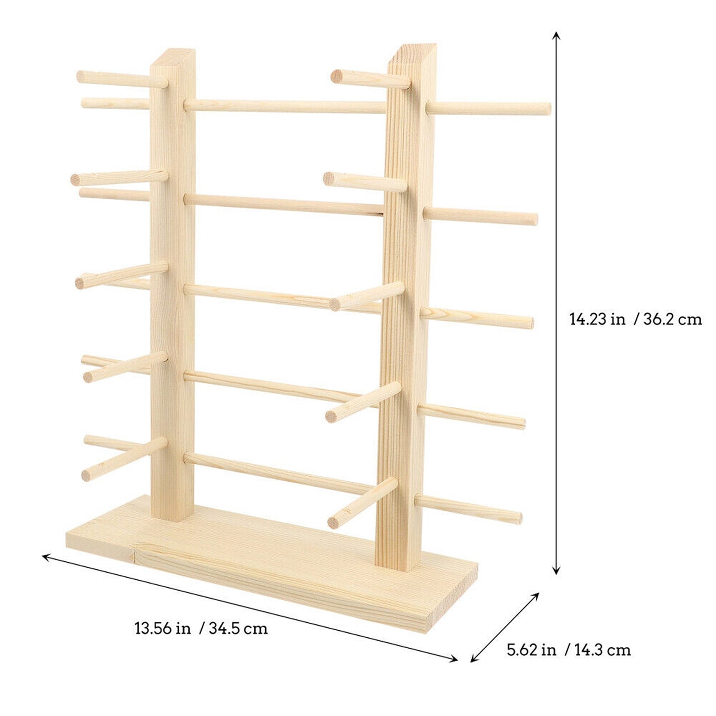 Wooden Glasses Display Stand for Sunglasses and Eyeglasses