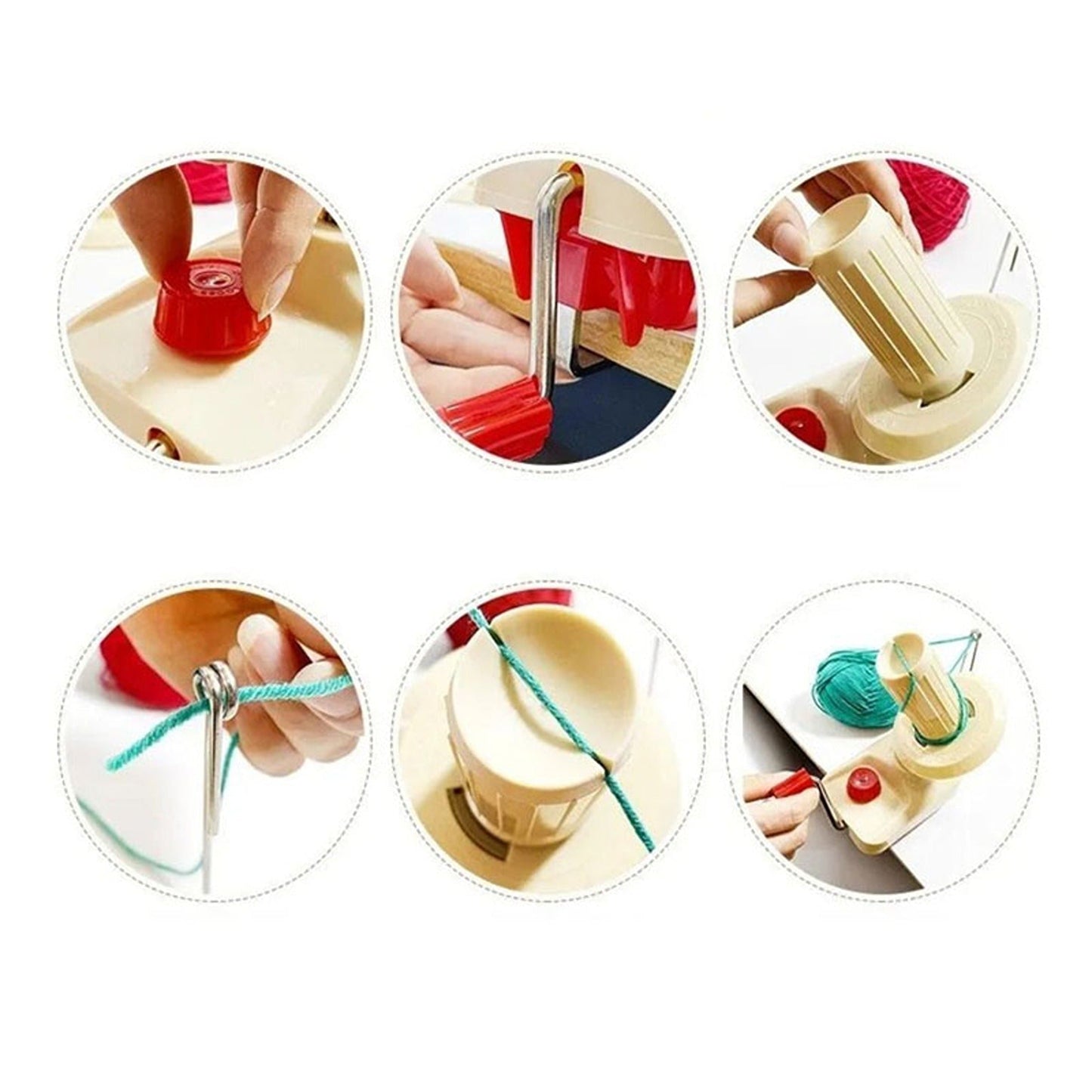 Manual Hand Operated Yarn and Wool Ball Winder