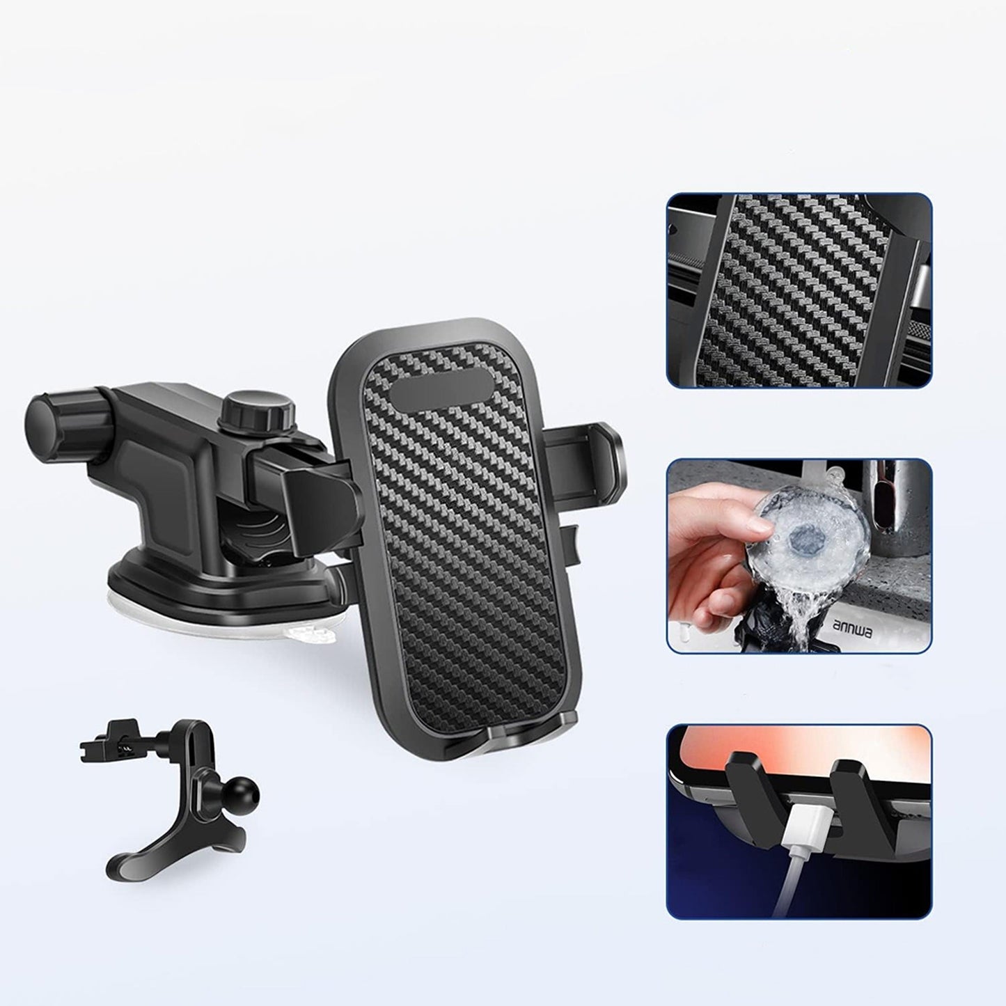 Phone Holder Cradle Universal Windshield Mount Car Holder