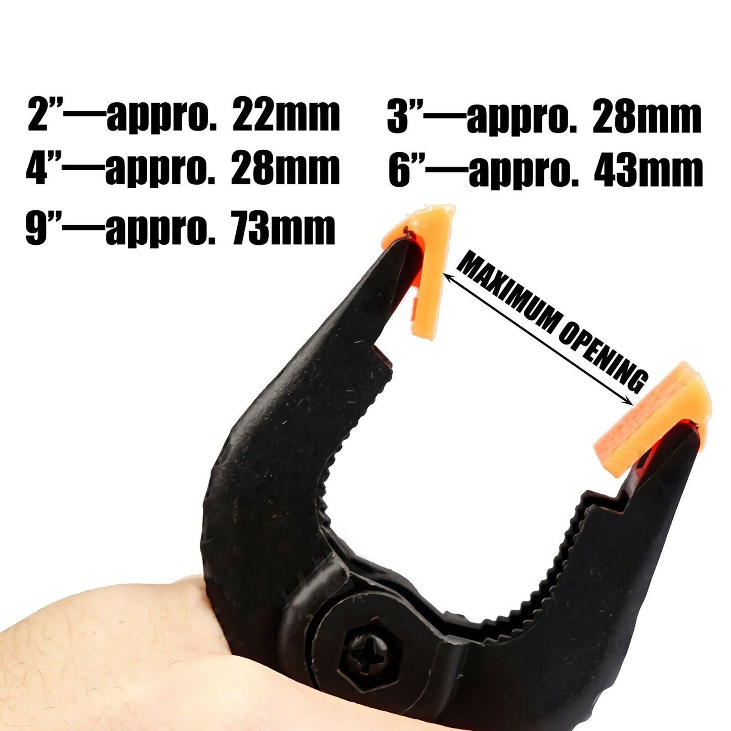12pcs Quick Grip Nylon Spring Clamps for DIY Woodworking Photography