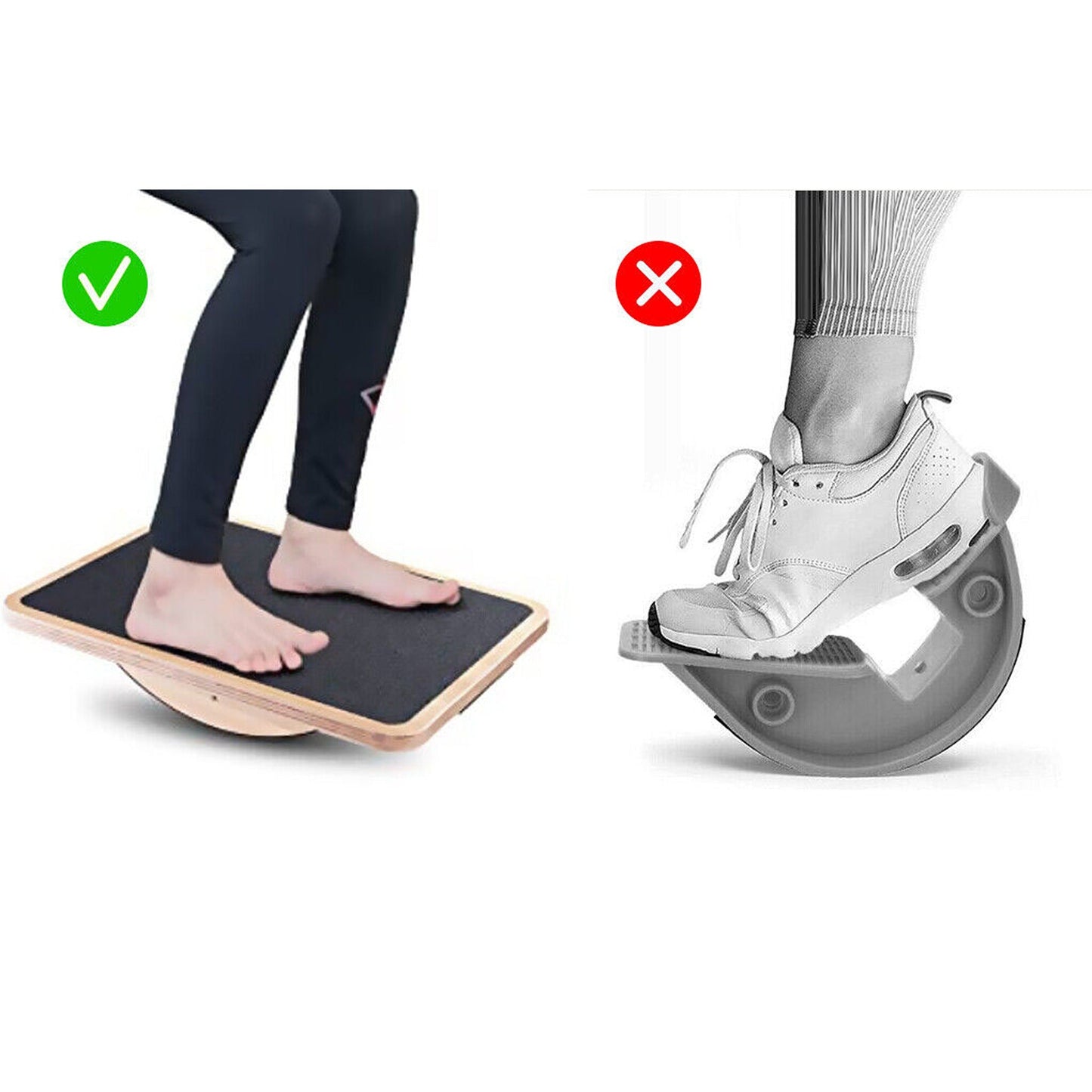 Anti-Slip Rocker Board for Standing Desks and Balance Exercises