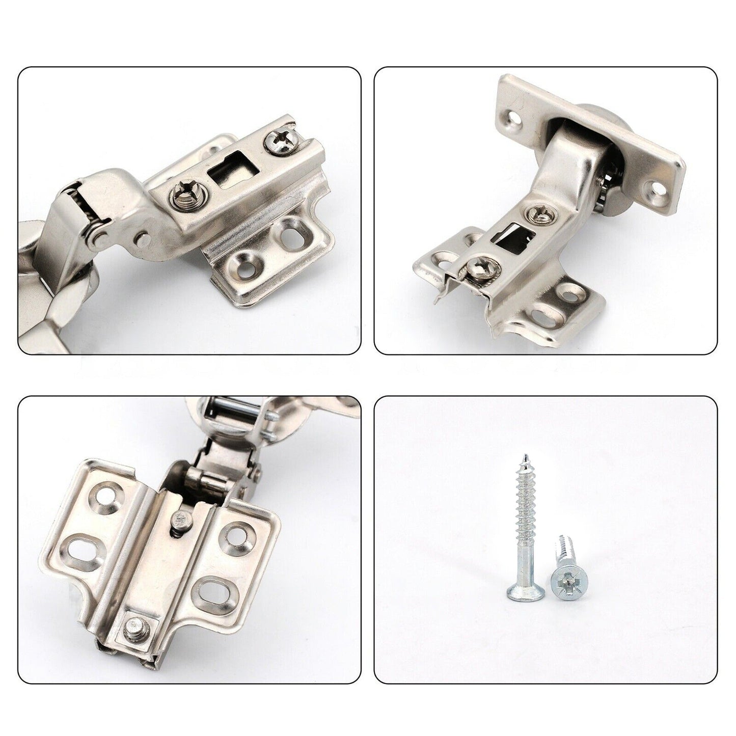 Soft Close Half Overlay Cabinet Door Hinge for Cupboard Wardrobe