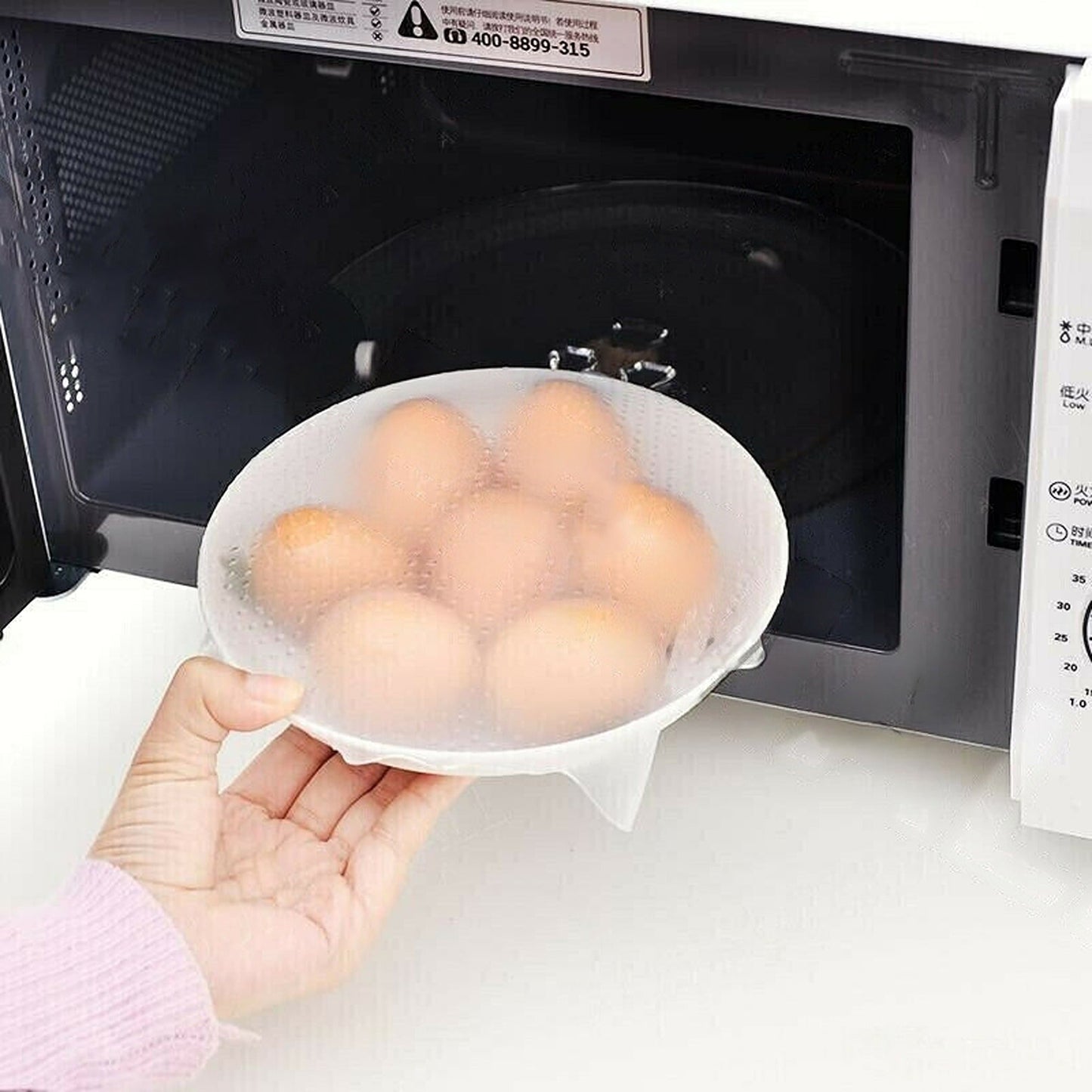 Food Stretch Silicone Lids for Fresh Keeping Bowl Covers Various Sizes