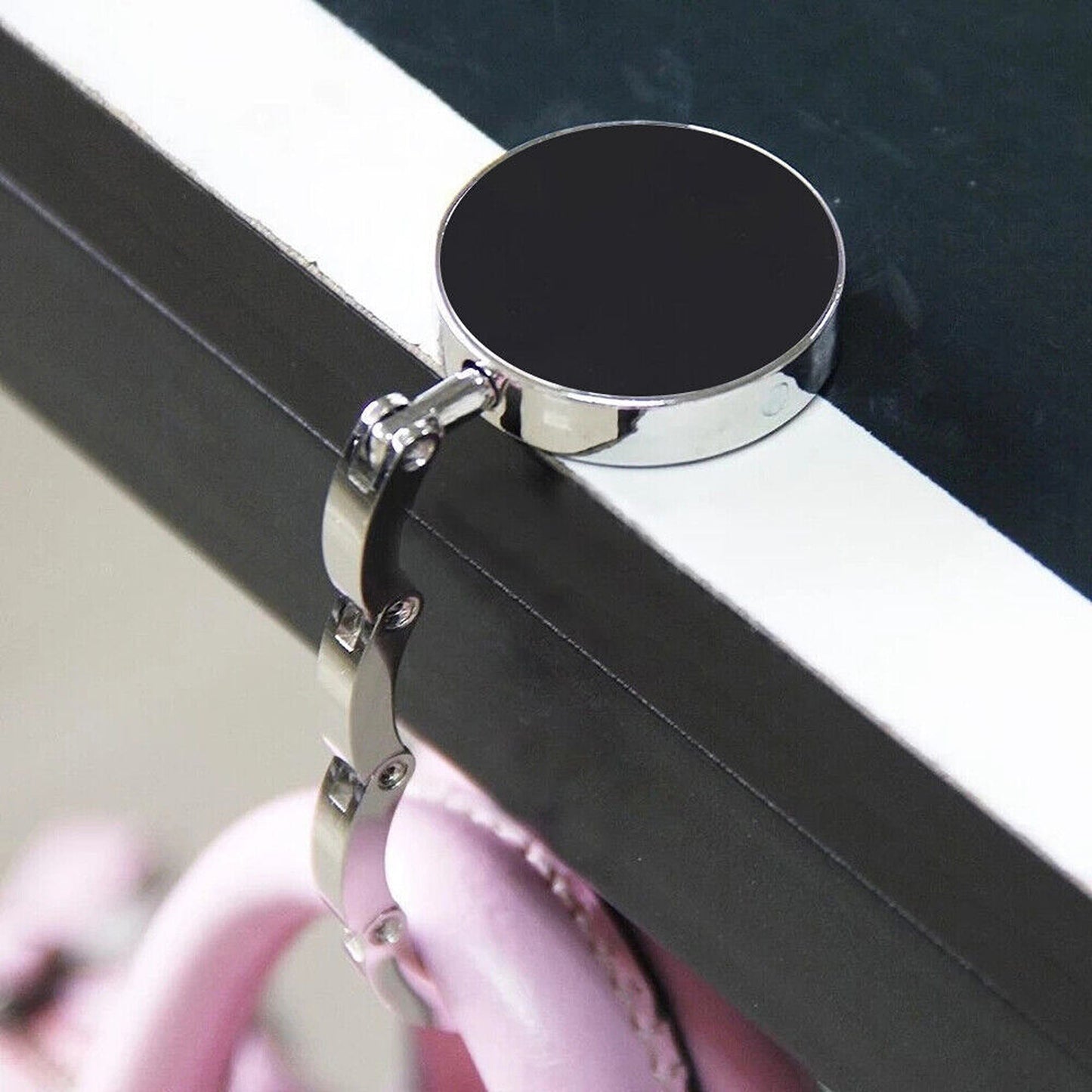 2pcs Portable Folding Table Bag Hanger Alloy Purse Handbag Hook Holder