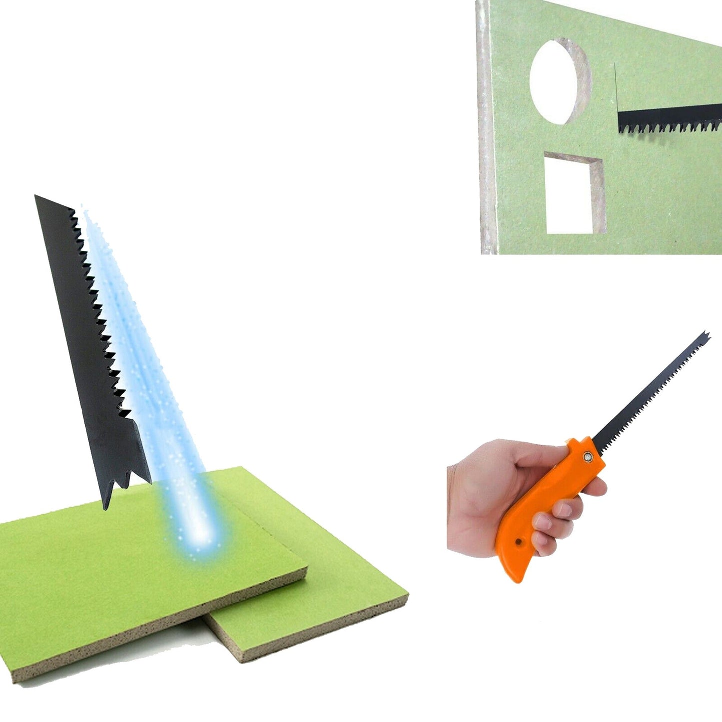Plaster Handling Wallboard Saw with Double Ground Teeth Blade 170mm