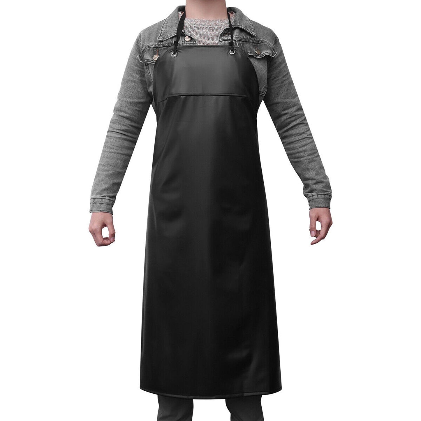 Chef Choice Heavy Duty Waterproof Apron Black PVC