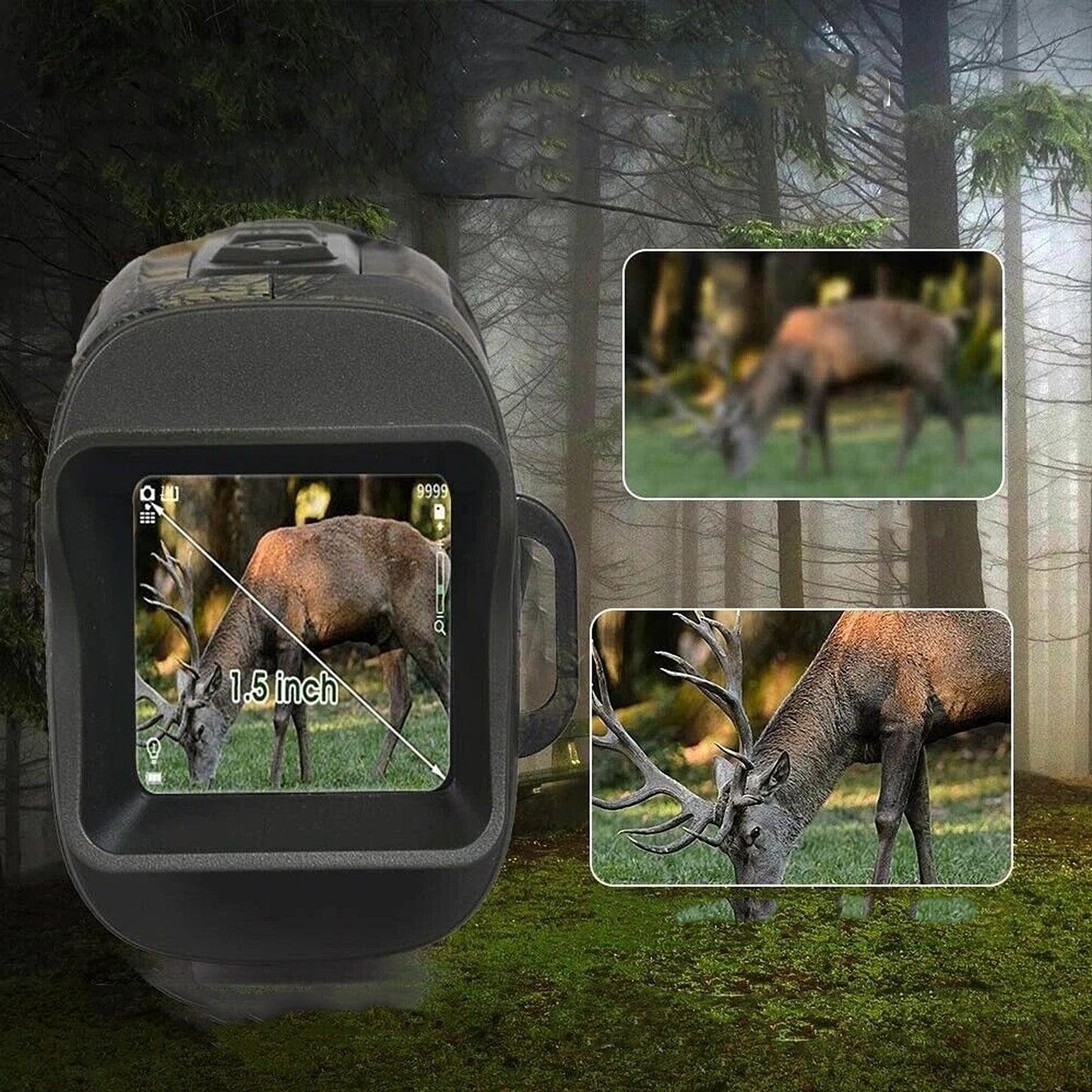 HD Video Night Vision Monocular with 5X Zoom and 4K Digital Camera