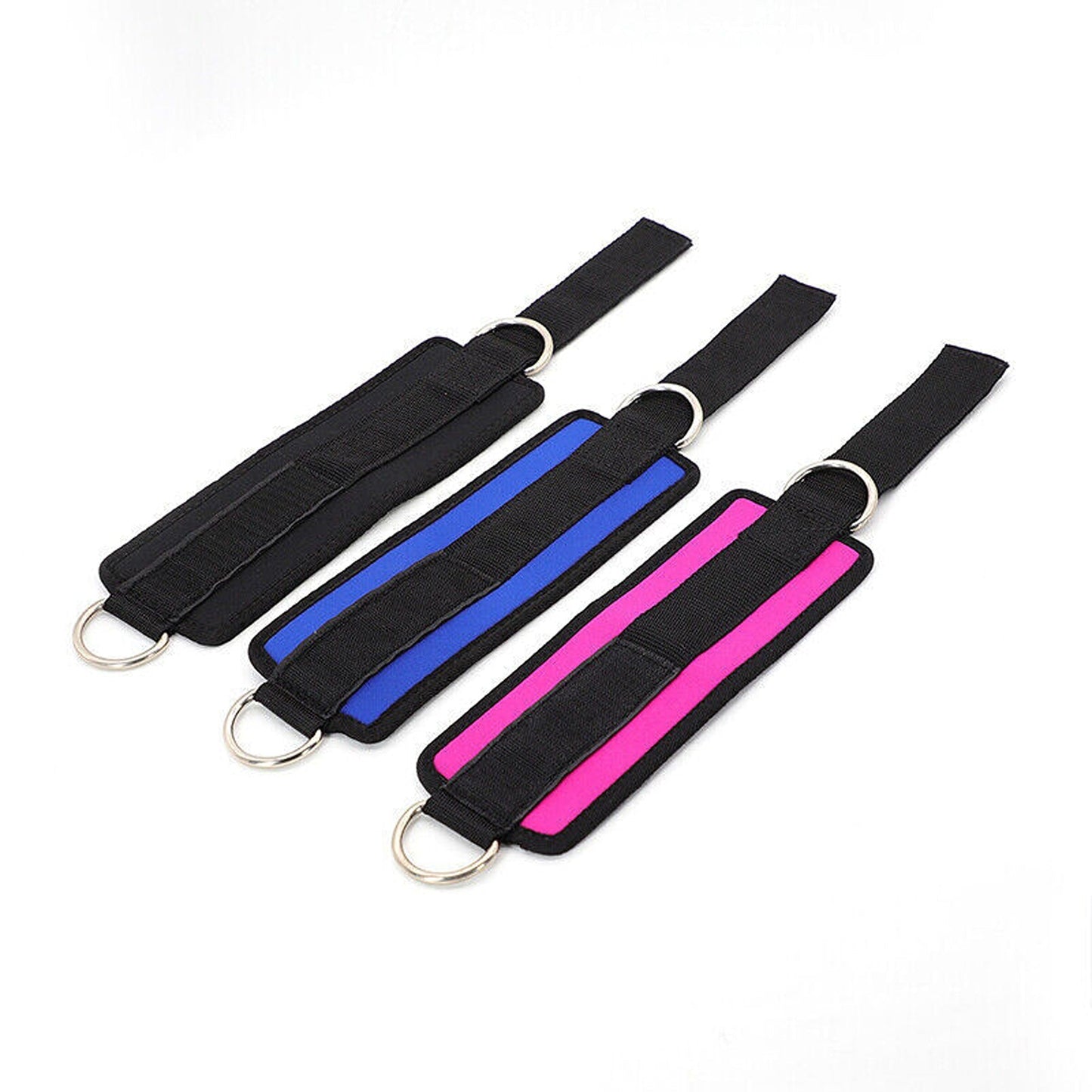 2pcs Gym Leg Strap with D-Ring for Cable Kickbacks