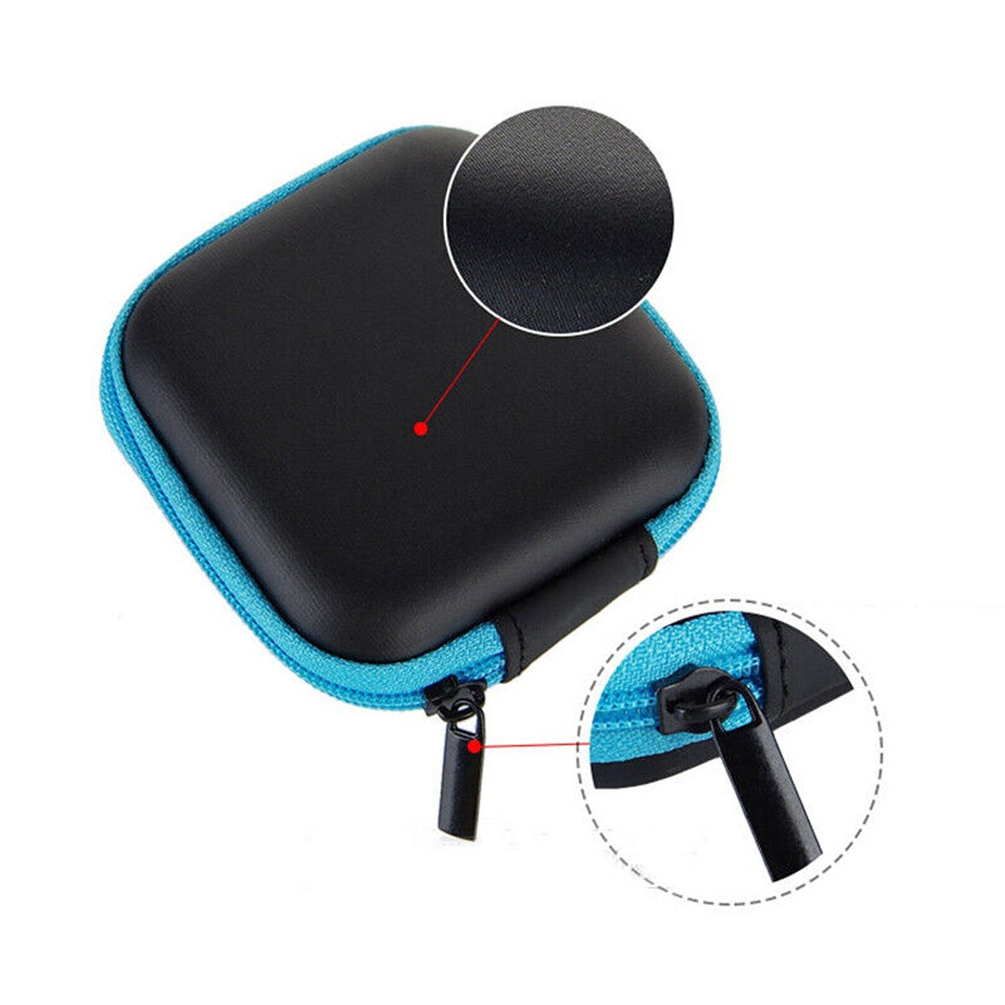 Mini Hard Case Storage Pouch for Earphones Headphones and Cables