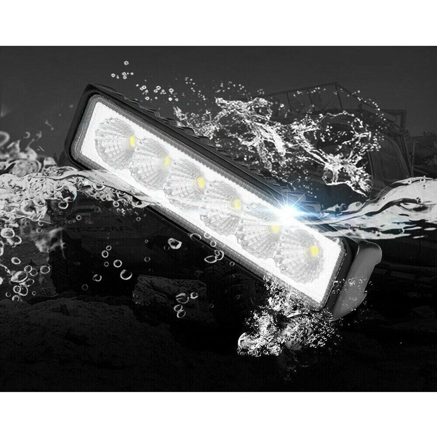 2pcs LED Work Light Bar Fog Reverse Driving Lights for 4WD