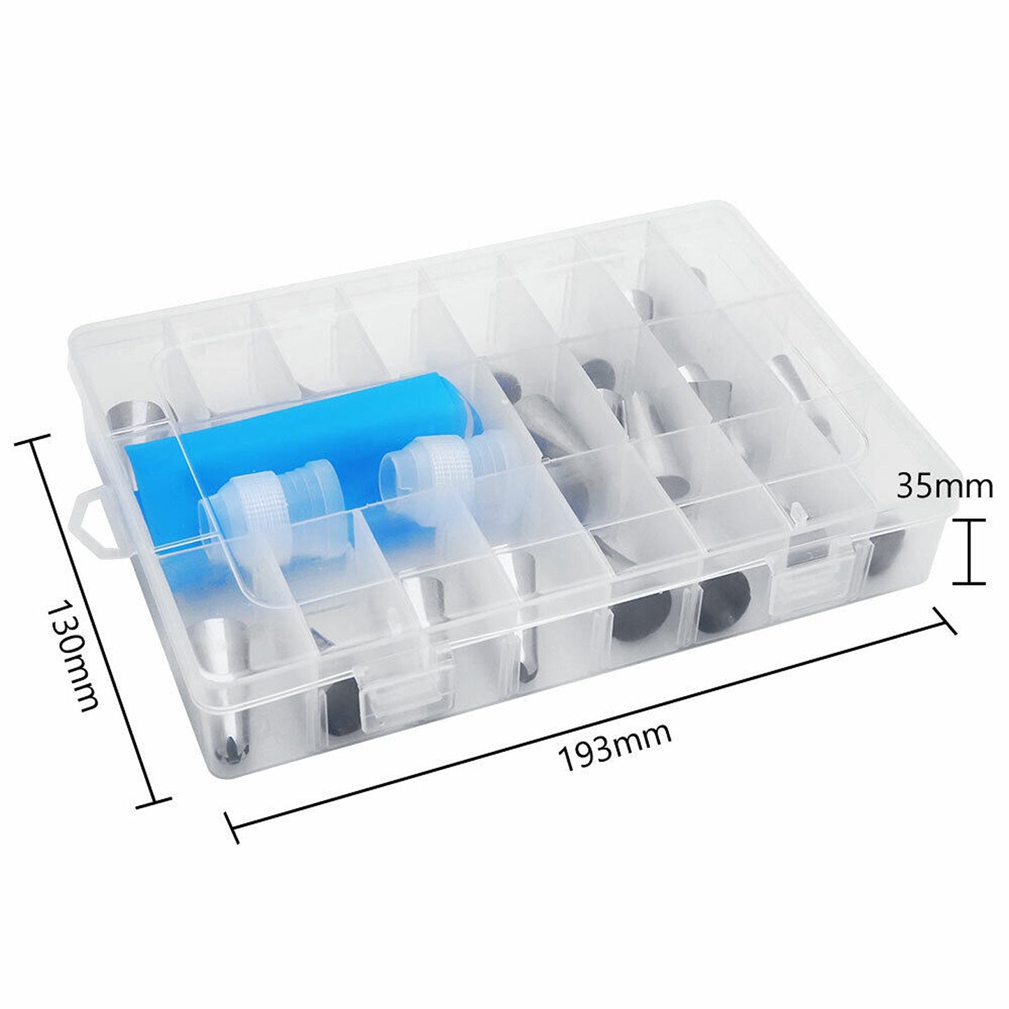 27pcs Cake Decorating Icing Piping Nozzles with Silicone Bag
