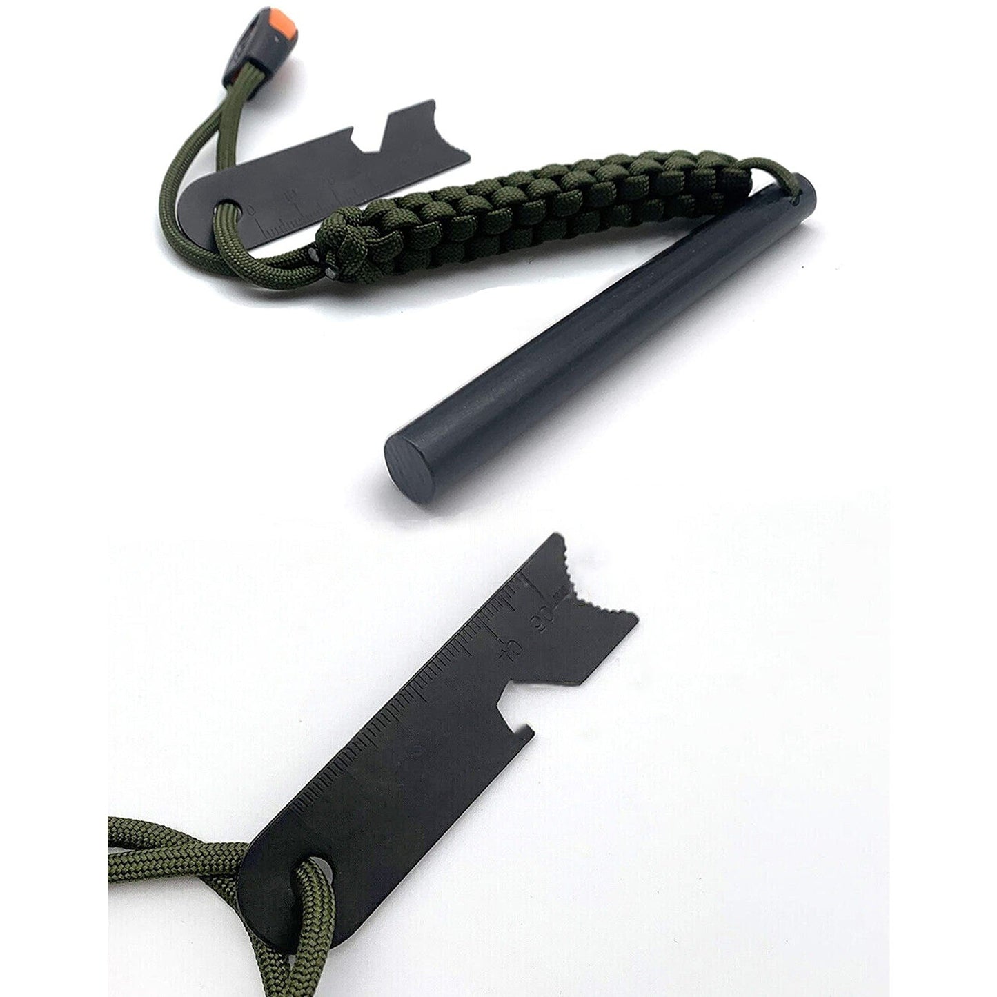 Survival Fire Starter with Striker Ferrocerium Flint Rod Paracord