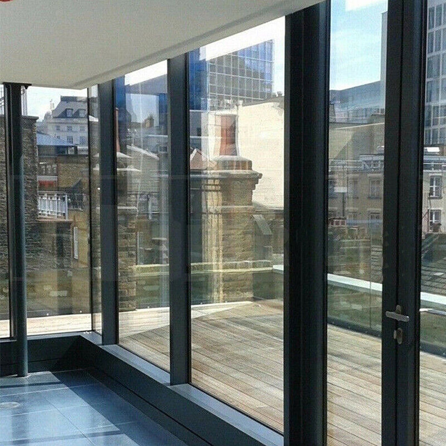 One Way Mirror Window Film Solar UV Reflective Privacy Glass Tint 5M