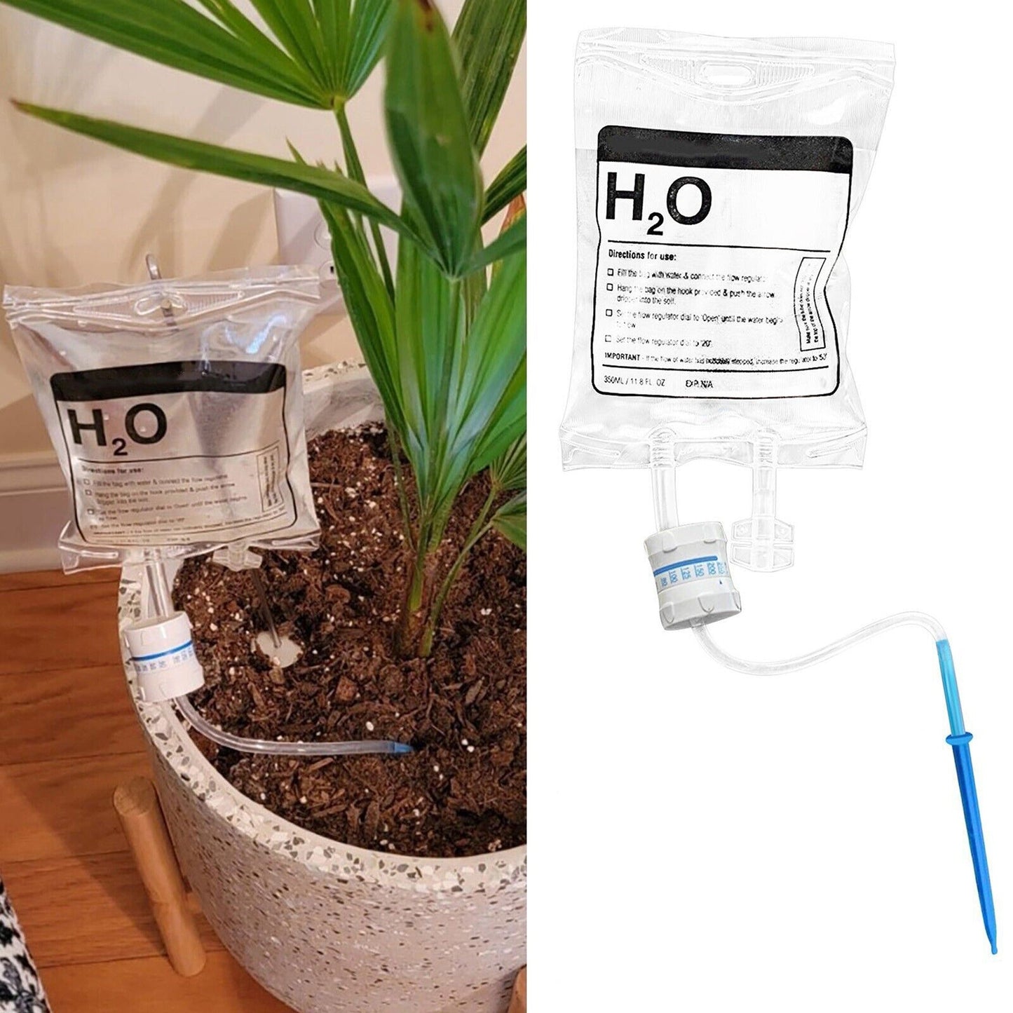 Plant Watering Dripper System Adjustable Drip Irrigation Infusion Bag