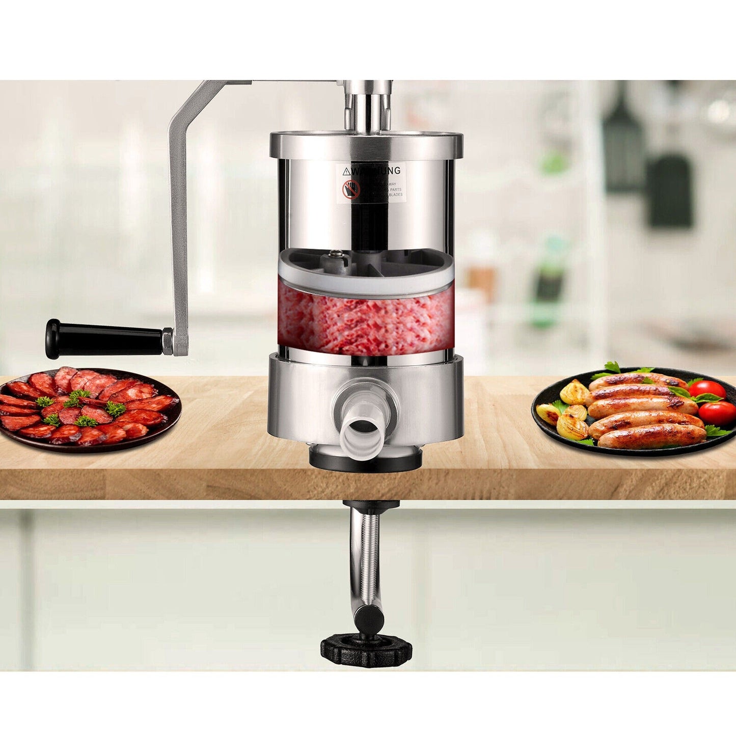 Homemade Sausage Making Machine 2.5LB Stainless Steel Filler