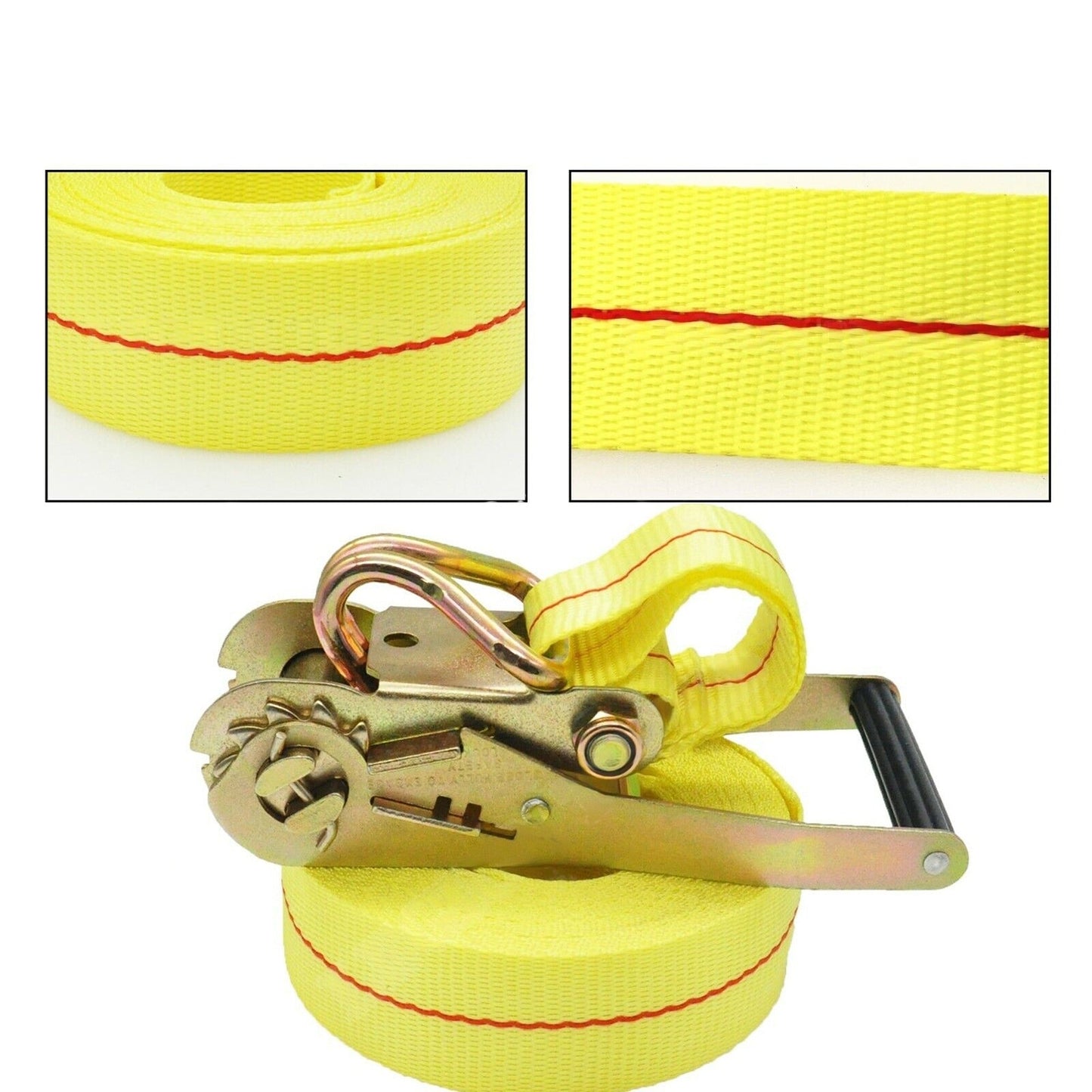 Heavy Duty 50mmx10m Ratchet Tie Down Strap for Truck Roof Rack Cargo Trailer