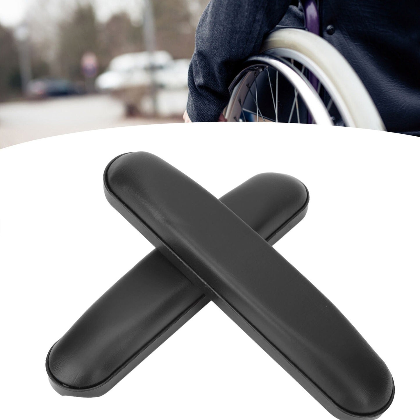 2pcs Waterproof Universal Wheelchair Arm Pad Replacement 2pcs