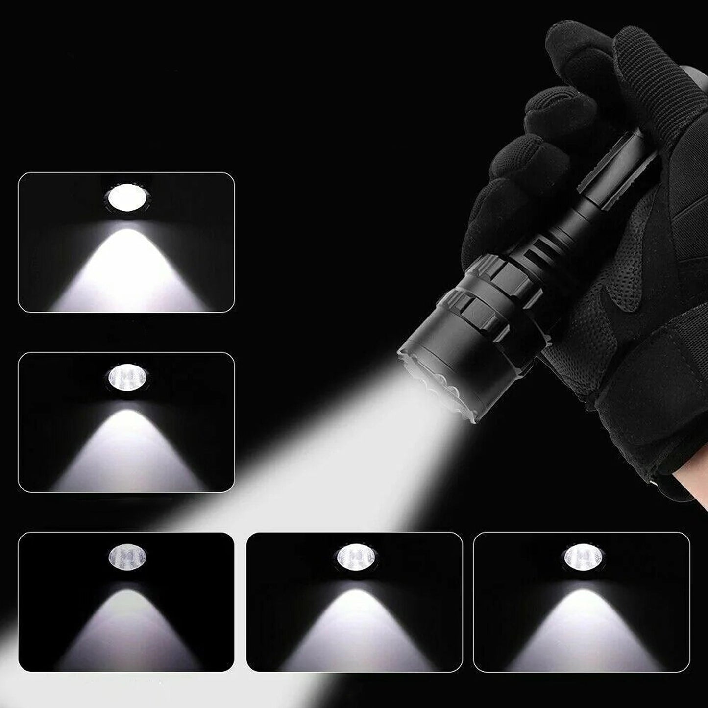 Rechargeable LED Flashlight Tactical Camping Torch 150000LM