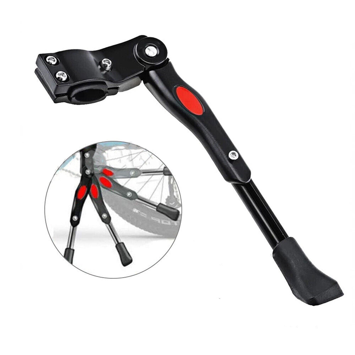 Bike Kick Stand Rear Adjustable Prop Mountain Bicycle Stand Side