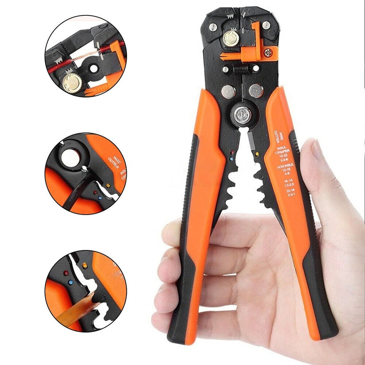 Electrical Wire Crimping Tool Automatic Cable Stripper Cutter Pliers