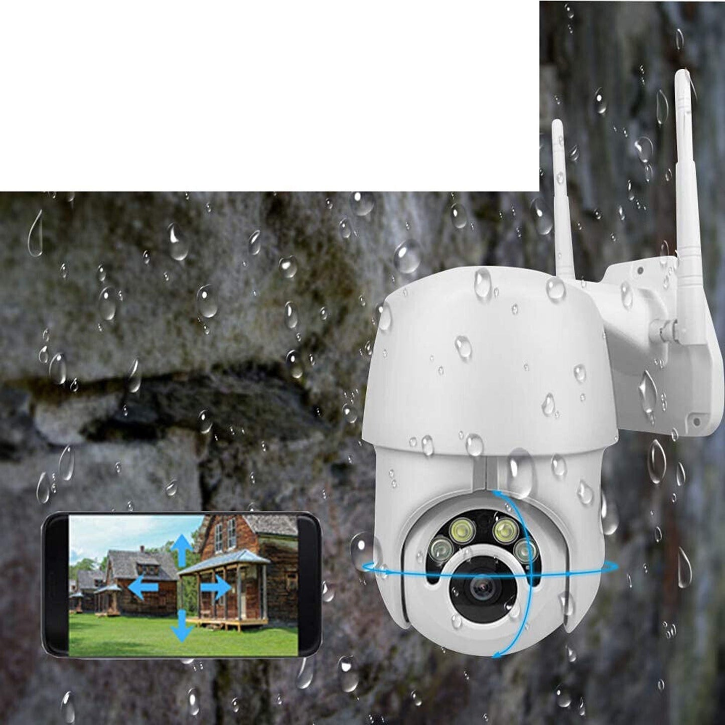 Wireless Security Camera System with HD 1080P Outdoor Monitoring Capability