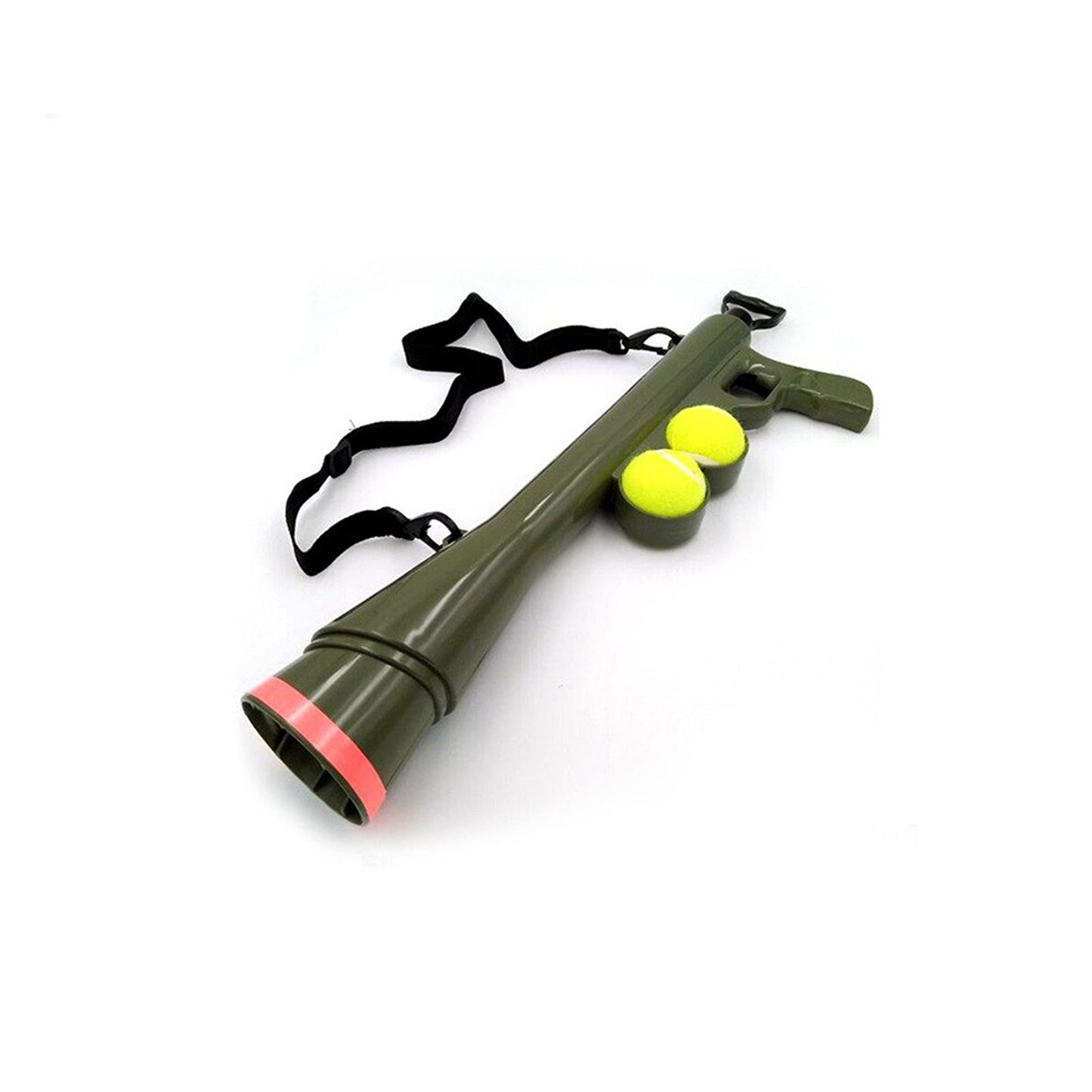 Dog Fetch Toy Tennis Ball Gun Launcher Pet Interactive Outdoor Play