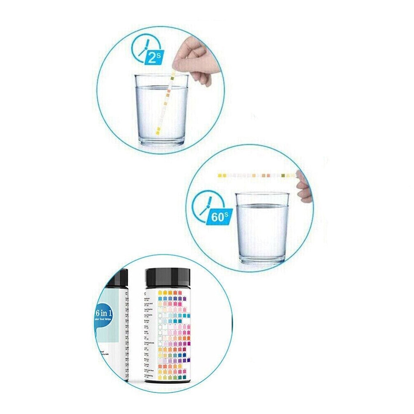 Home Water Quality Test Strips 16-in-1 Drinking Water Testing Kit
