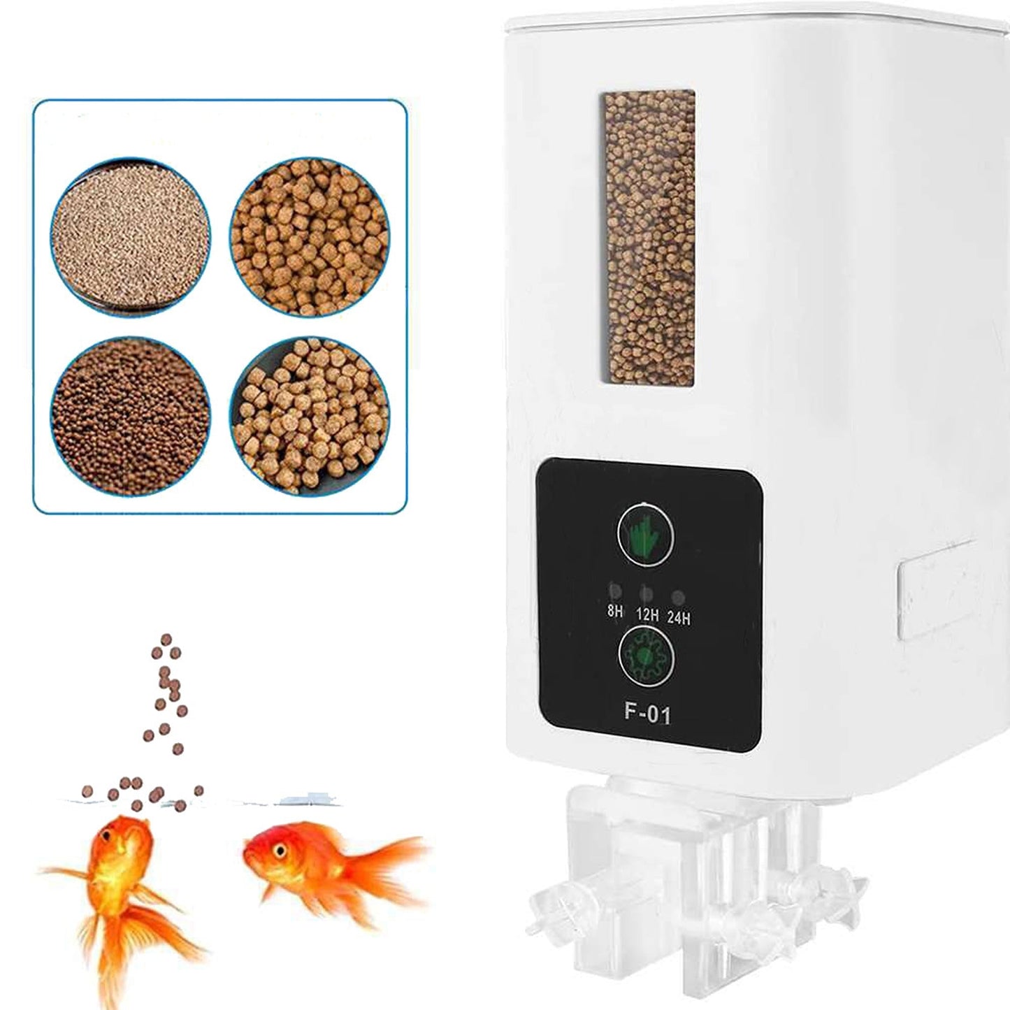 Intelligent Automatic Fish Feeder with Timer for Aquarium Feeding