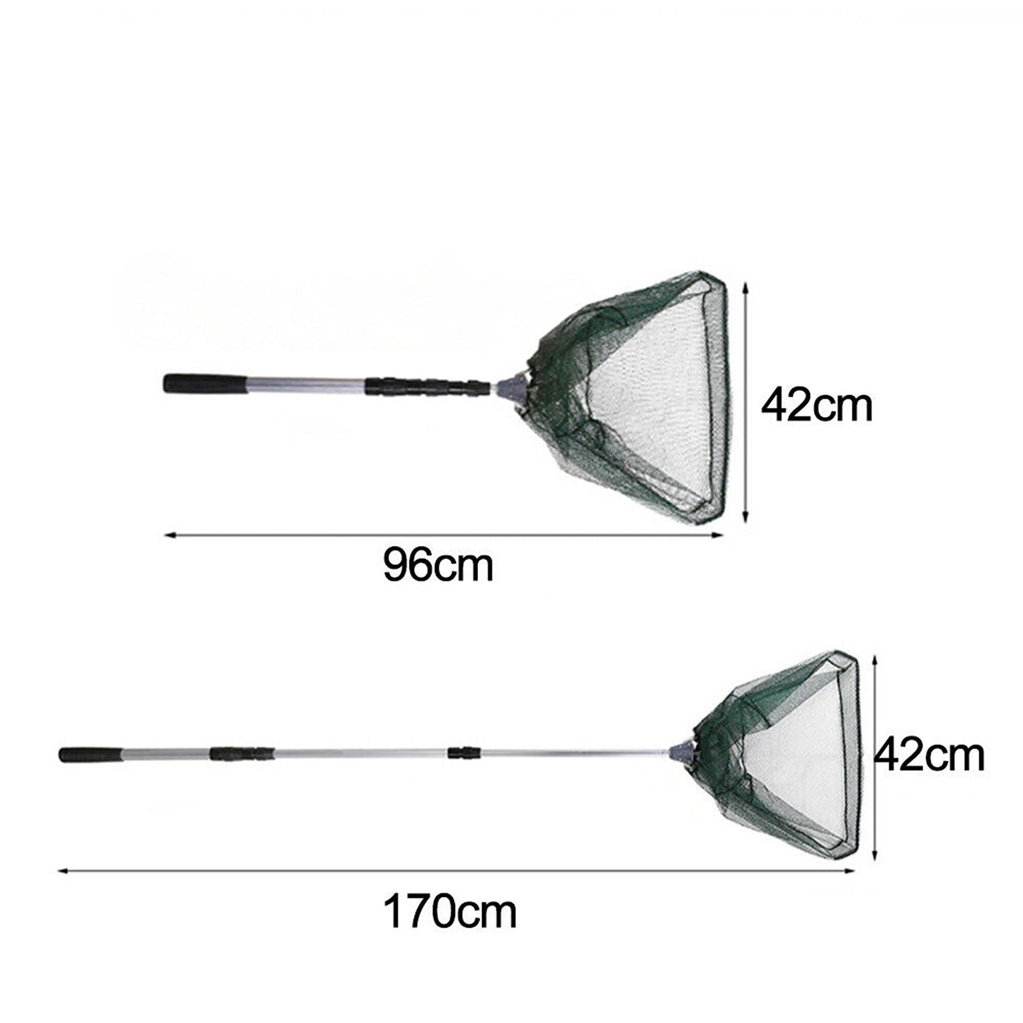 Telescopic Pole Fishing Landing Net Lightweight Portable Mesh