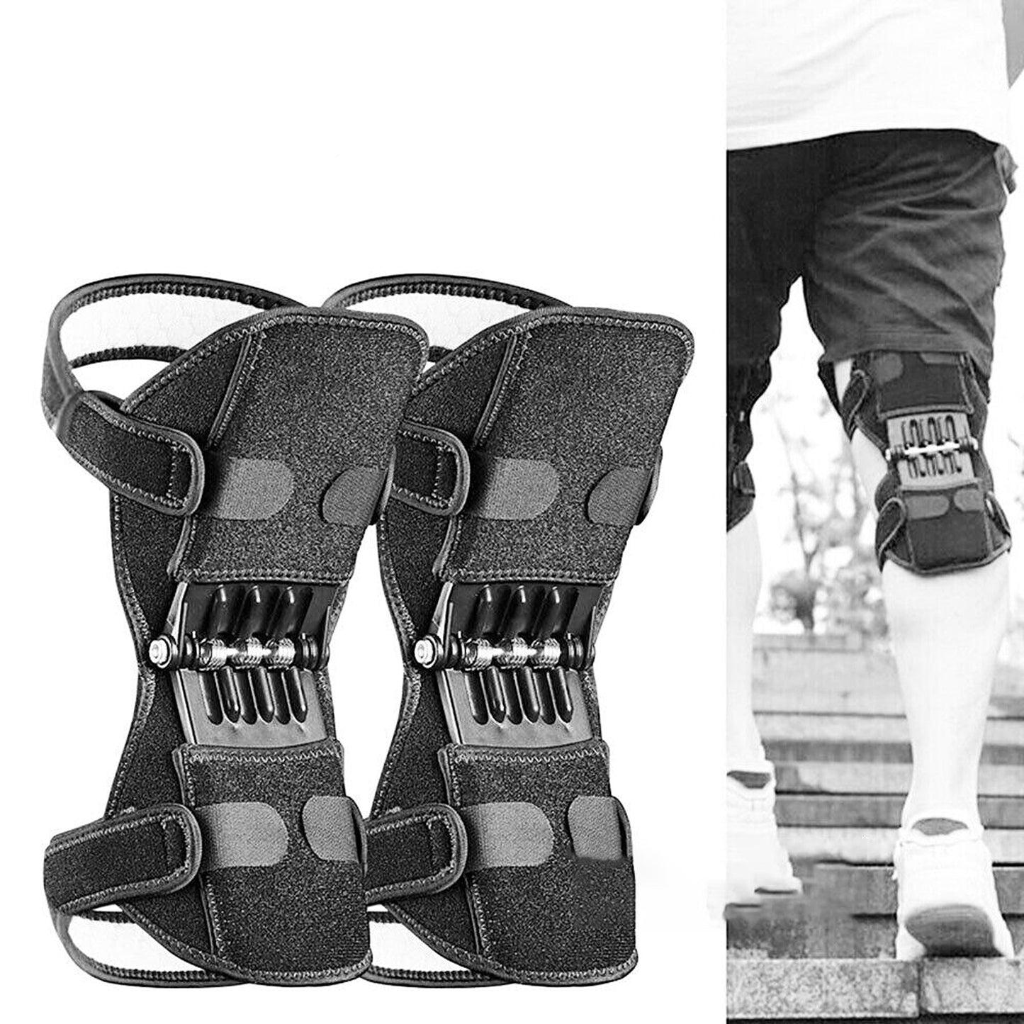 Power Spring Knee Pads Brace Leg Lift Support Rebound Stabilizer Joint
