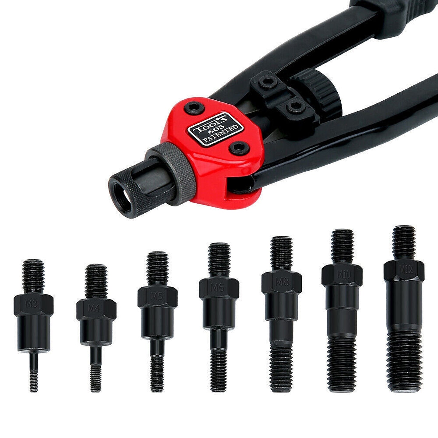 Heavy Duty Nutsert Tool Kit M3-12 Nut Rivet Gun Riveter
