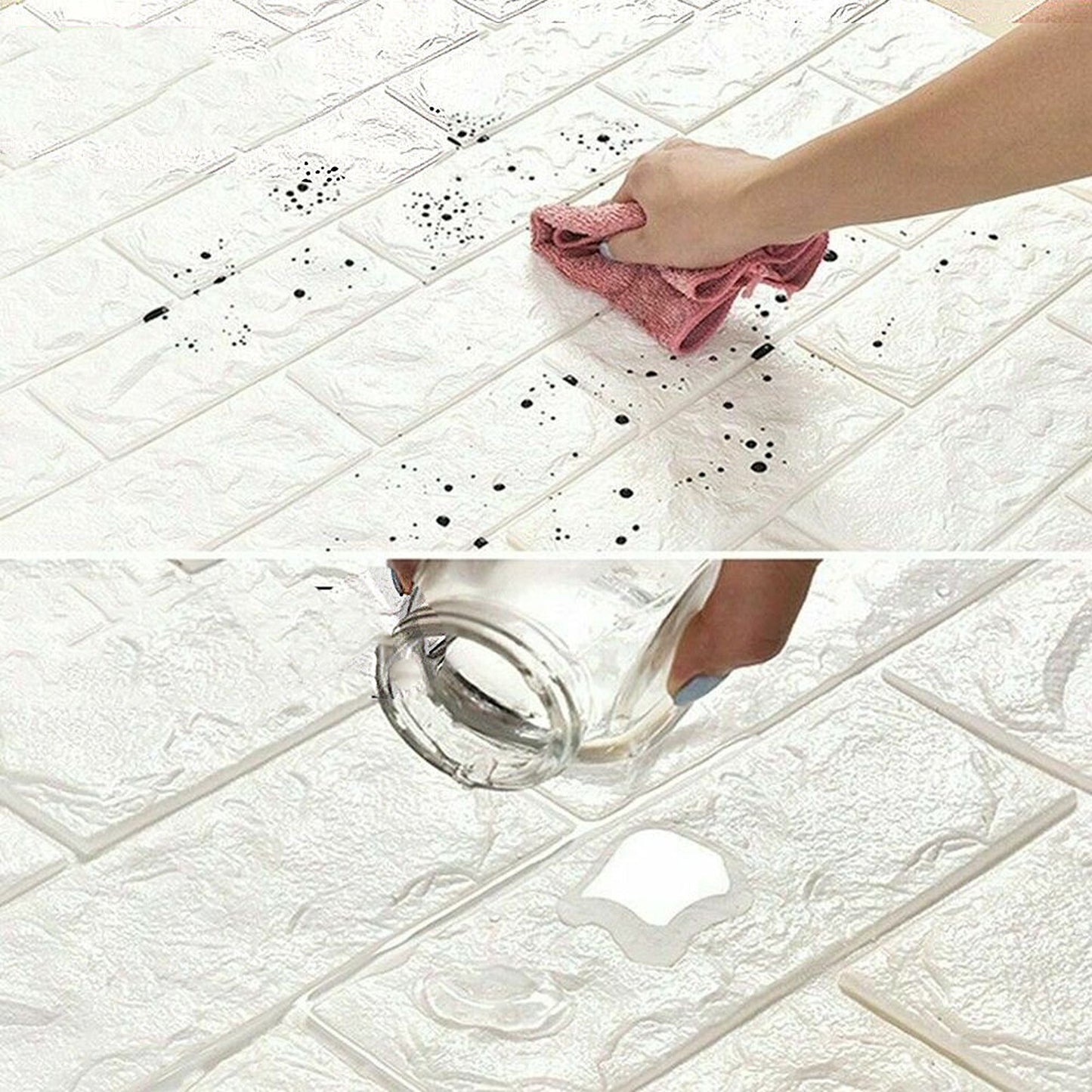Self-Adhesive 3D Brick Wallpaper Panels for Wall Decoration