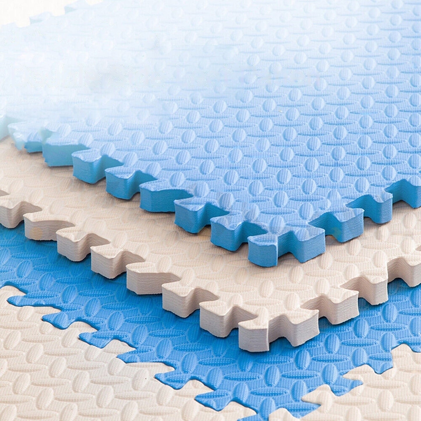 12pcs EVA Foam Gym Floor Mats Heavy Duty Interlocking Tiles