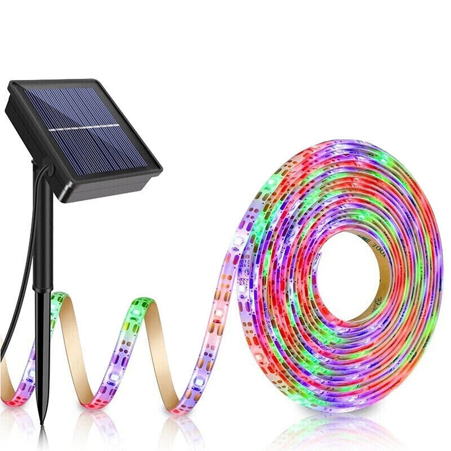 5M RGB Outdoor Garden Patio Party Solar Powered LED Strip Lights